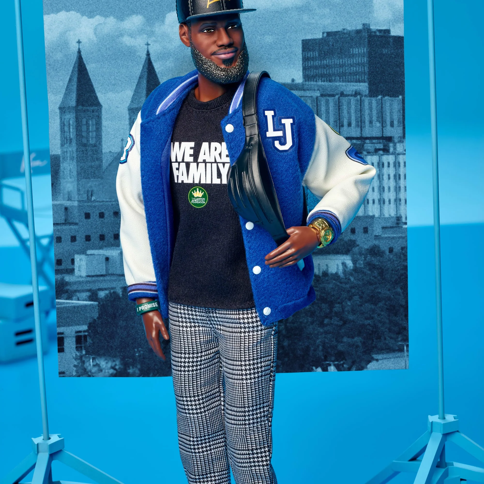Barbie Signature Lebron James Kenbassadors Doll Collectible With Varsity Jacket Outfit & Accessories - Image 4