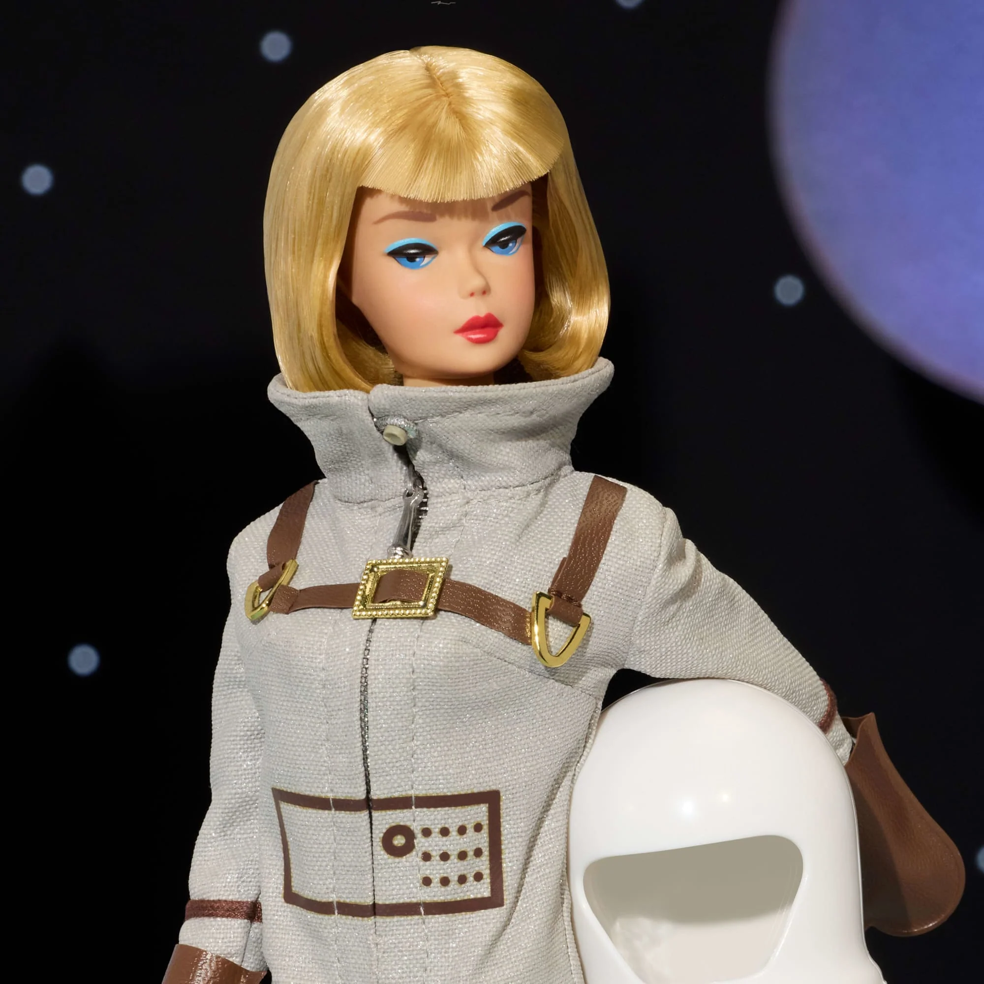 Barbie Signature Miss Astronaut Doll Collectible With Silver Suit, Space Boots, & Helmet Accessory - Image 3