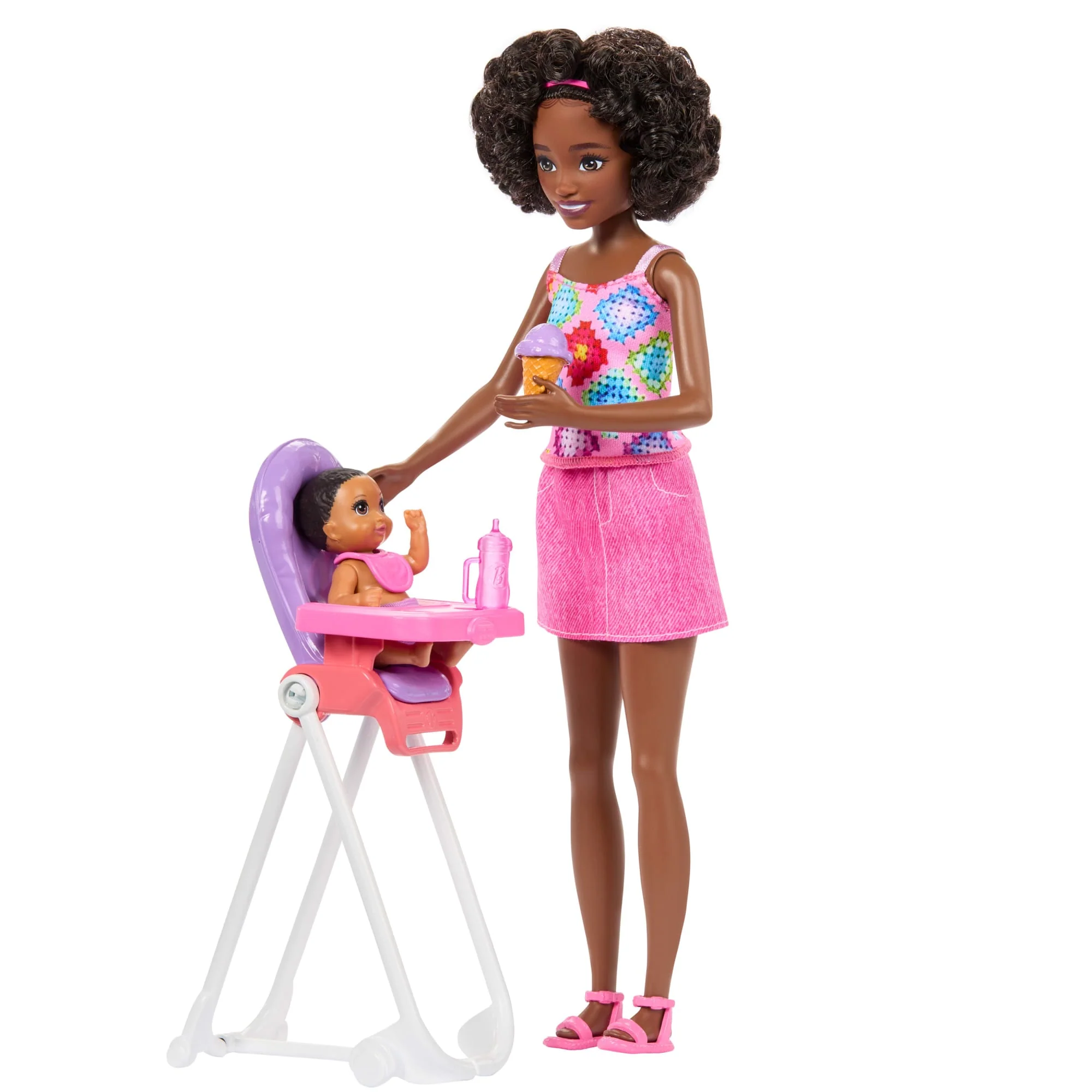 Barbie Skipper Babysitters Inc. Playset With Skipper Doll, Toddler Doll, High Chair & 8 Accessories - Image 3
