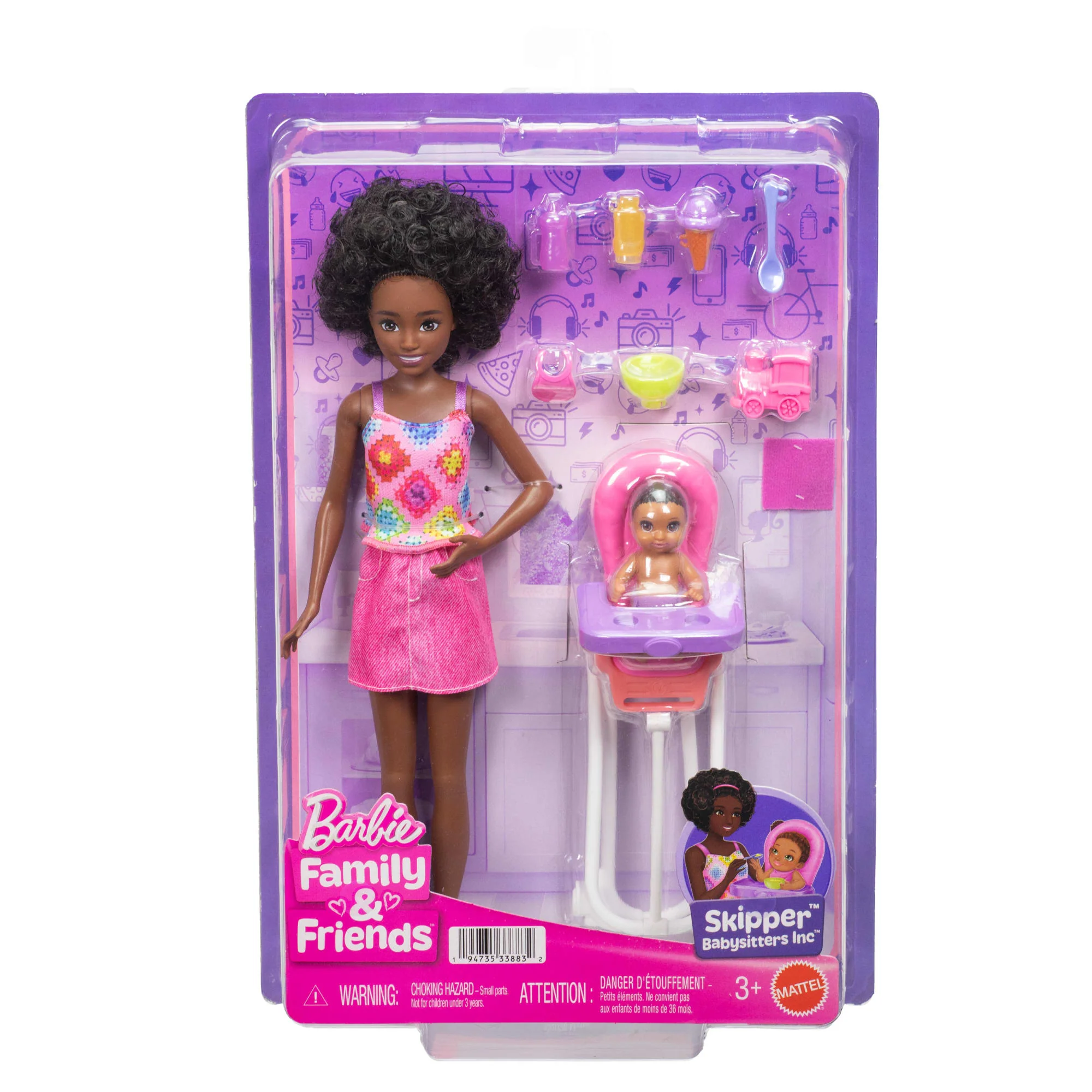 Barbie Skipper Babysitters Inc. Playset With Skipper Doll, Toddler Doll, High Chair & 8 Accessories - Image 6