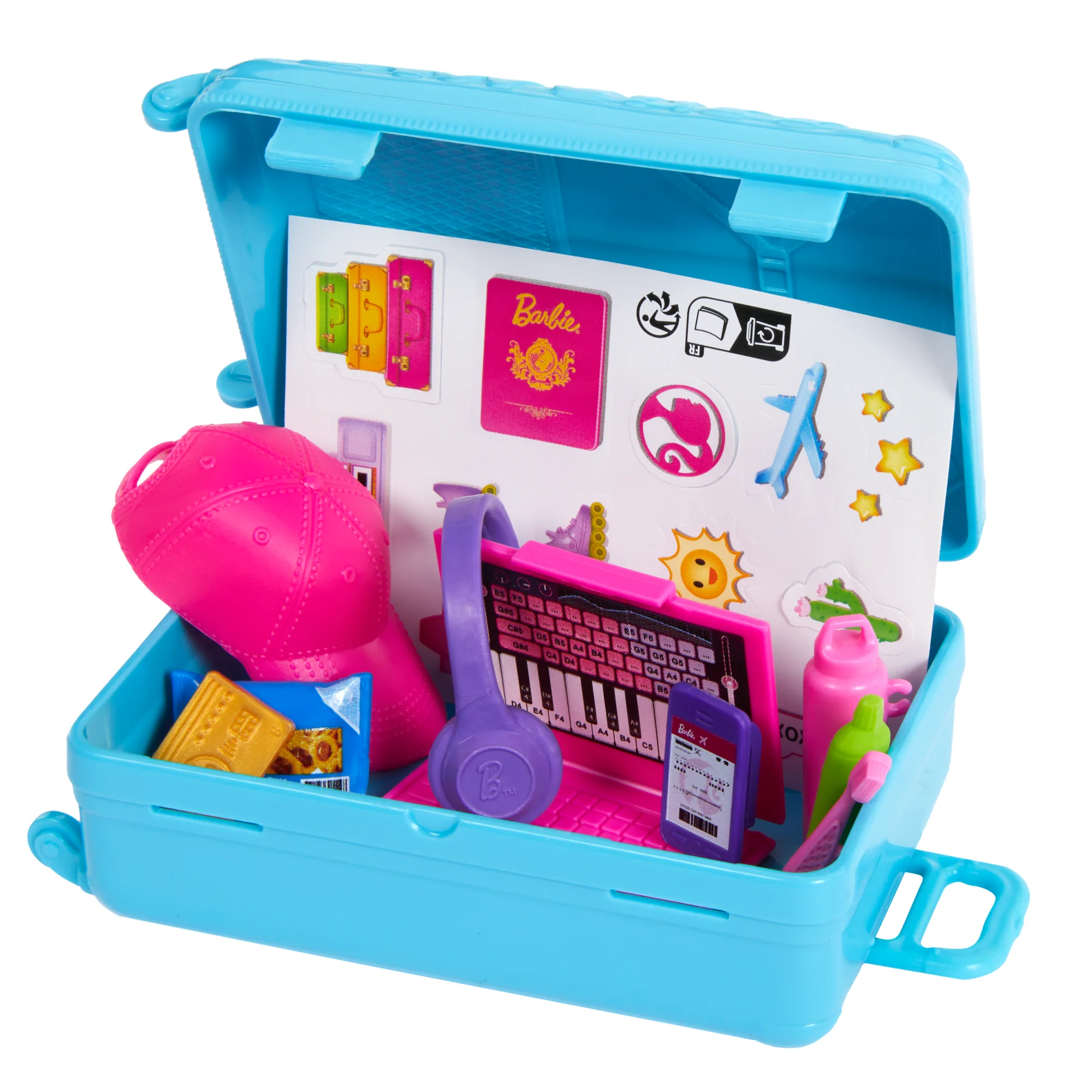 Barbie Skipper Doll & 10 Accessories, Travel Set With Luggage, Sticker Sheet & More - Image 4