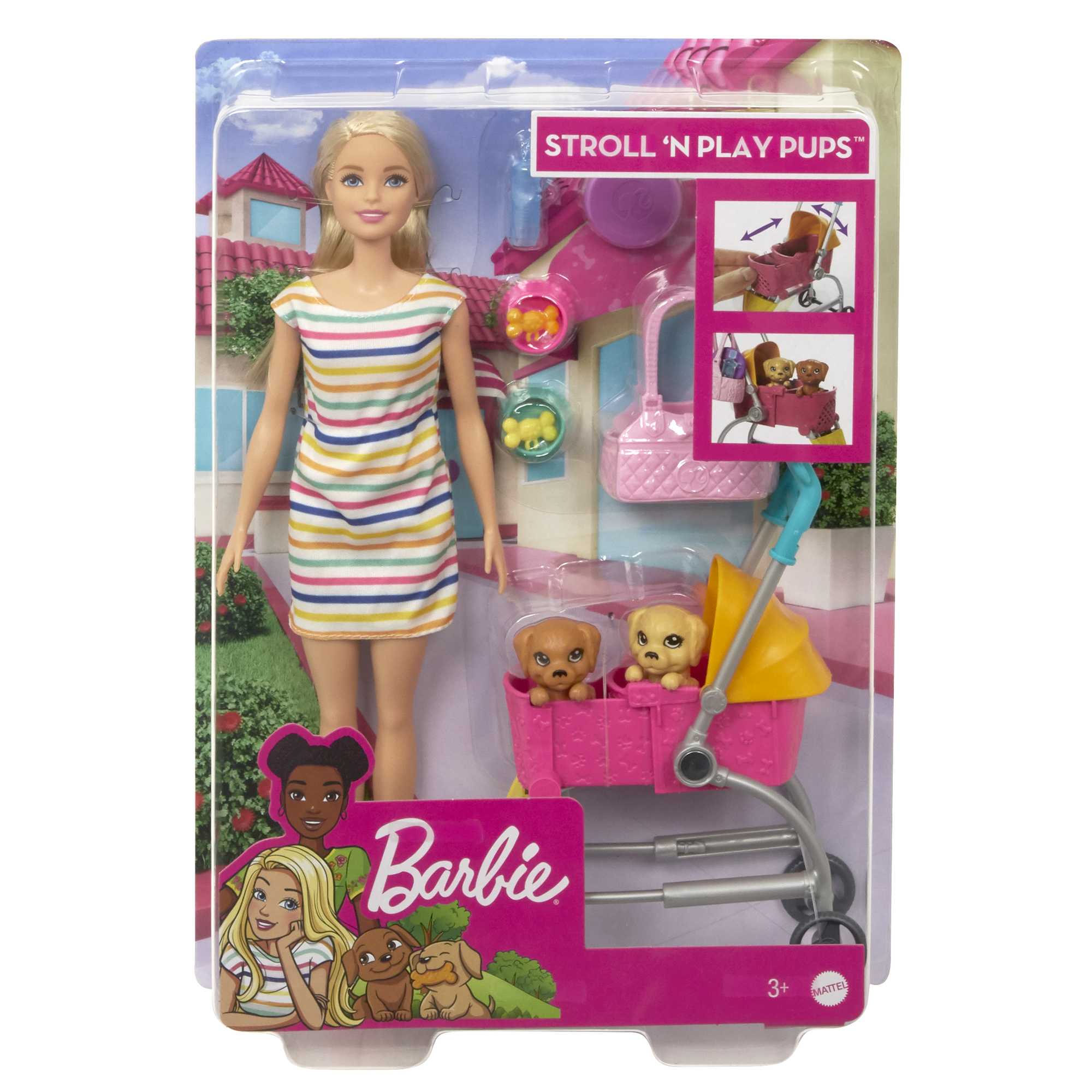 Barbie Stroll ‘n Play Pups Doll And Accessories - Image 6
