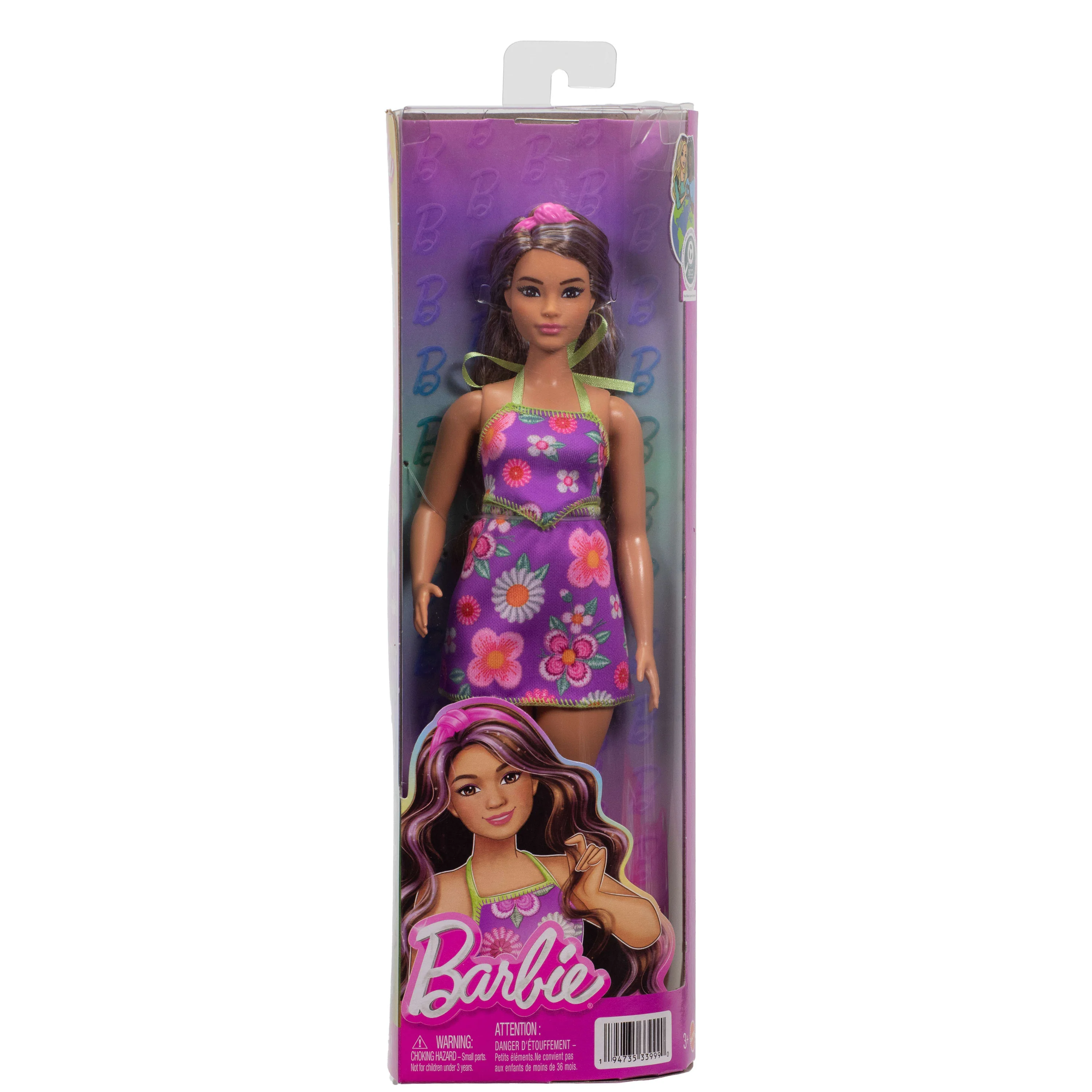 Barbie Style barbie fashionista vestido morado floral - Image 6