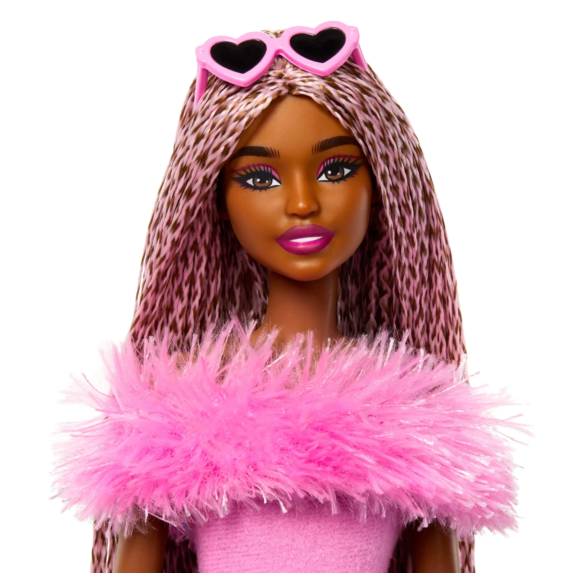 Barbie  Style de Luxe  Poupée4, Combinaison Rose, Cheveux Tressés - Image 3