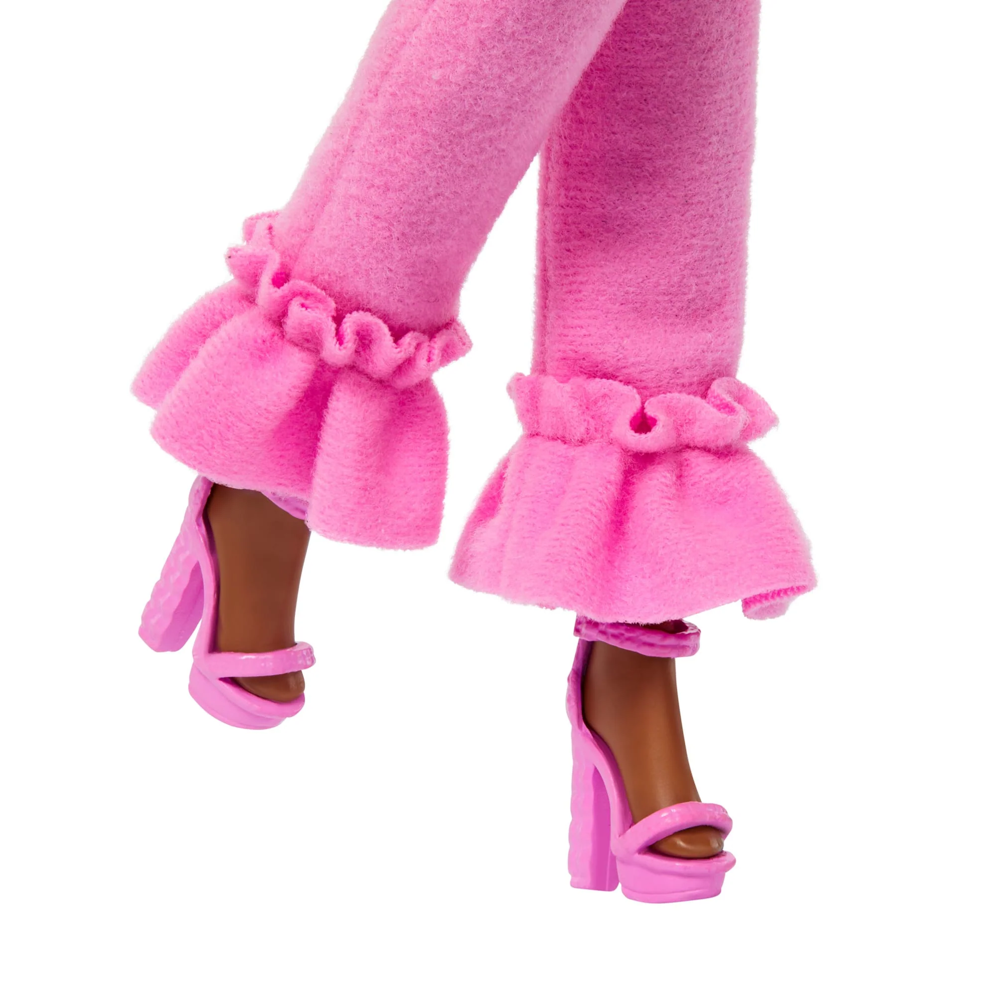 Barbie  Style de Luxe  Poupée4, Combinaison Rose, Cheveux Tressés - Image 4
