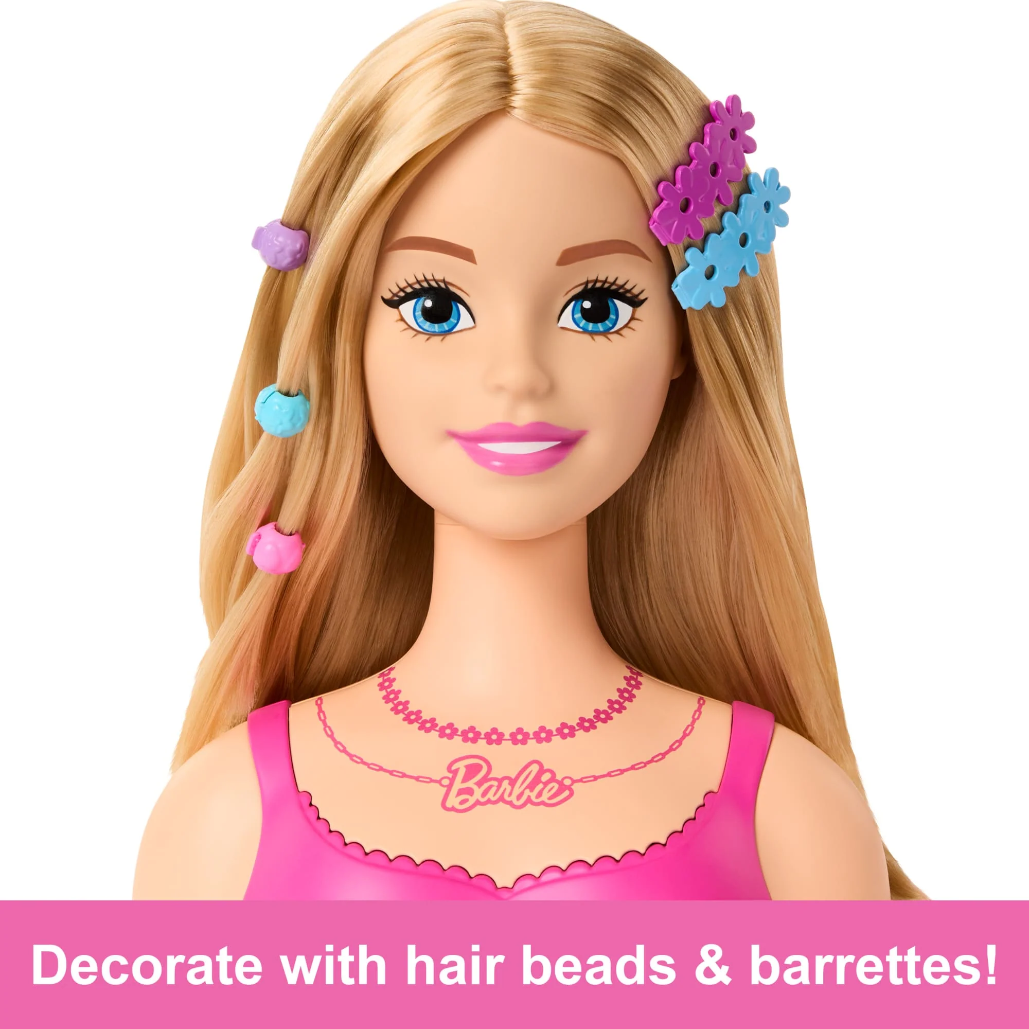 Barbie Doll Styling Head, Blond Hair With 20 Colorful Accessories - Image 5