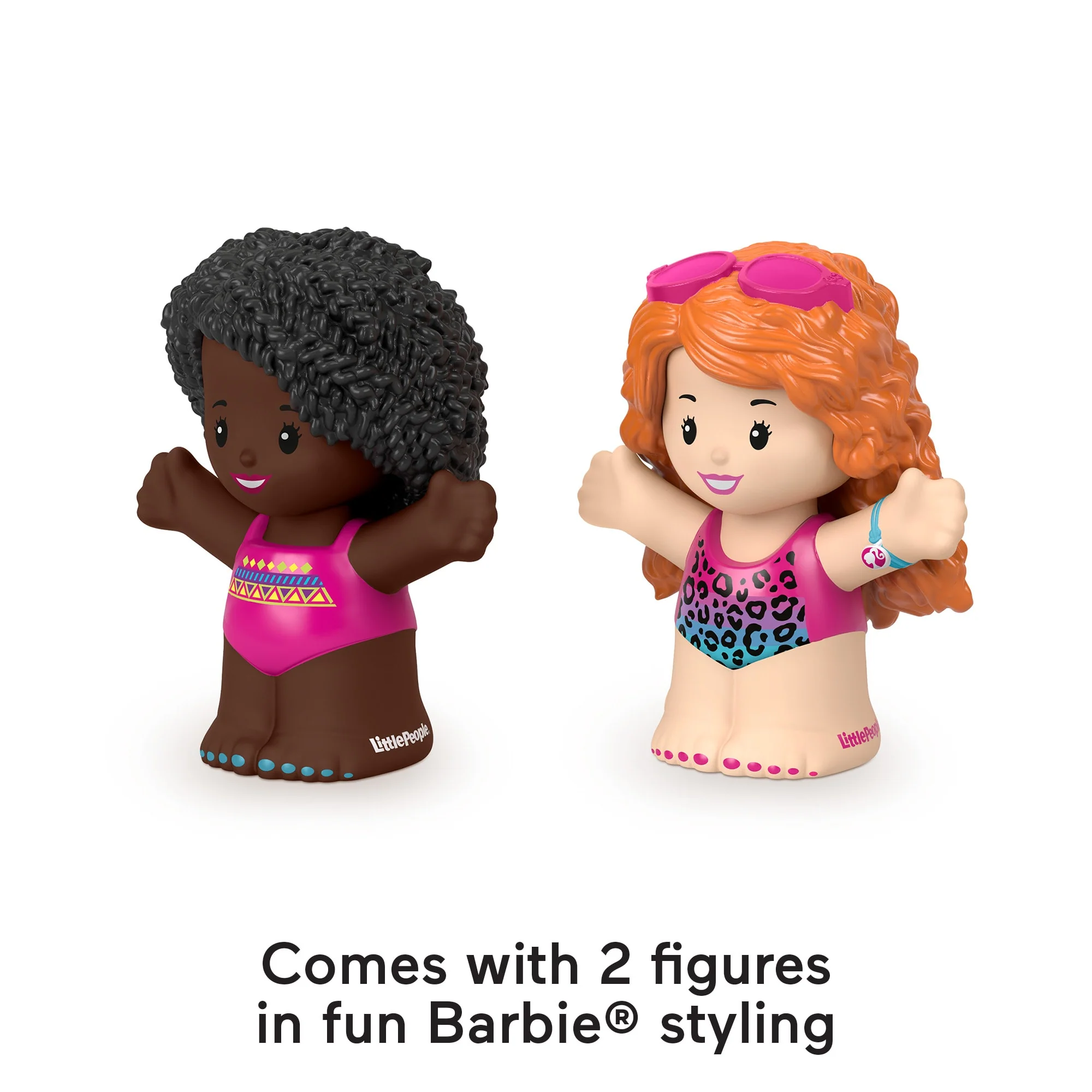 Fisher-Price Little People Barbie Swimming Figure Pack, 2 Characters For Toddlers - Image 3