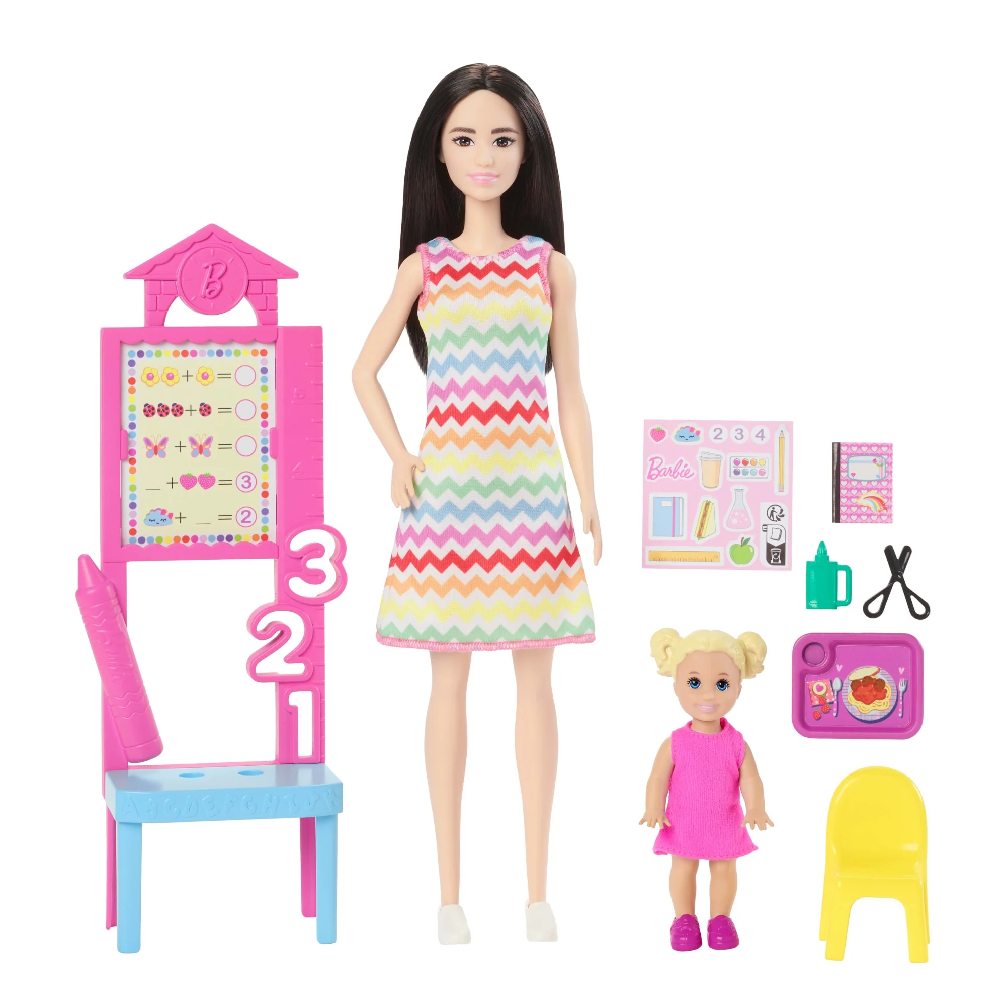 Barbie Teacher Doll With Blonde Fashion Doll, 1 Toddler Doll, & Teaching Accessories - Image 5