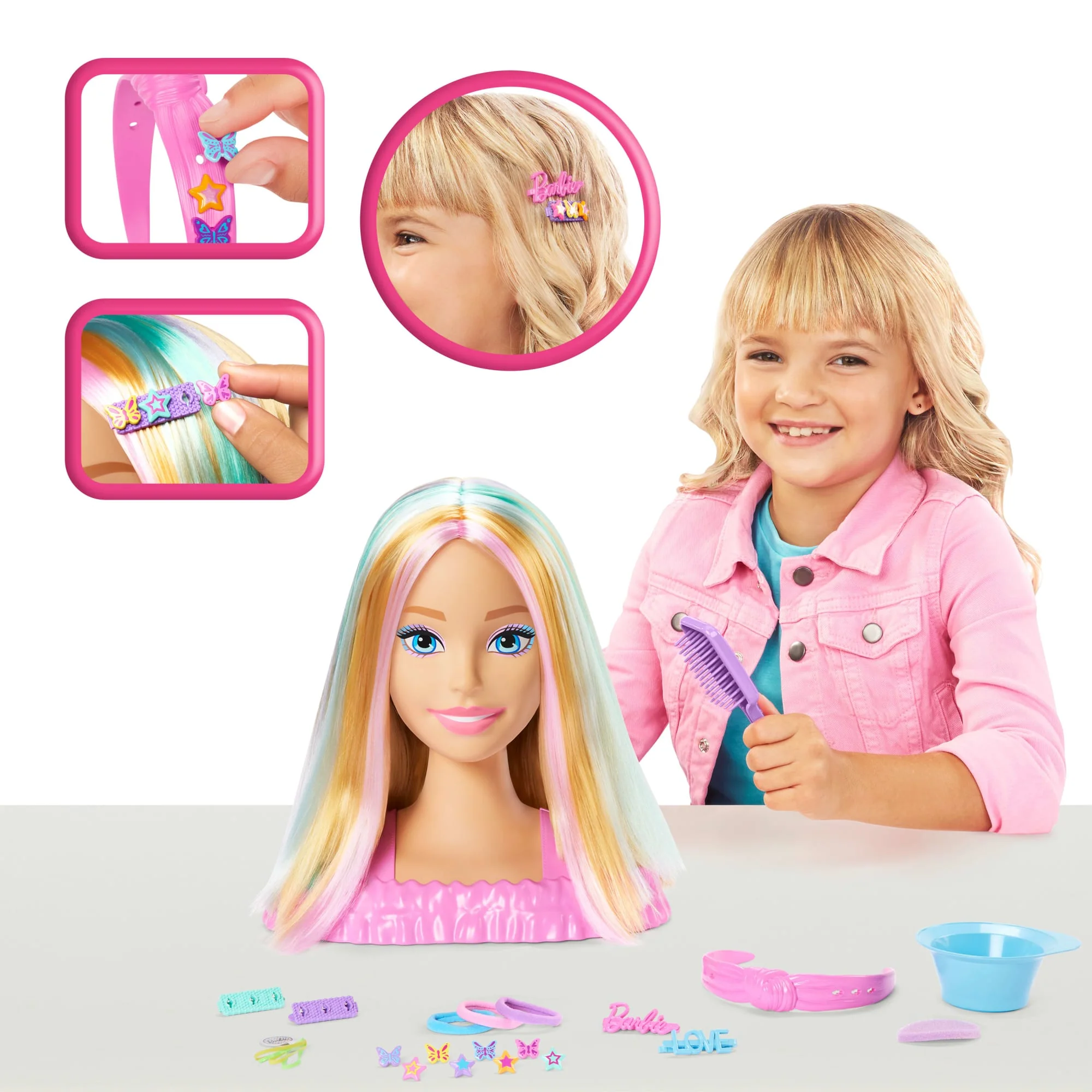 Barbie  Tête à Coiffer, Cheveux Blonds, 20+ Accessoires - Image 2