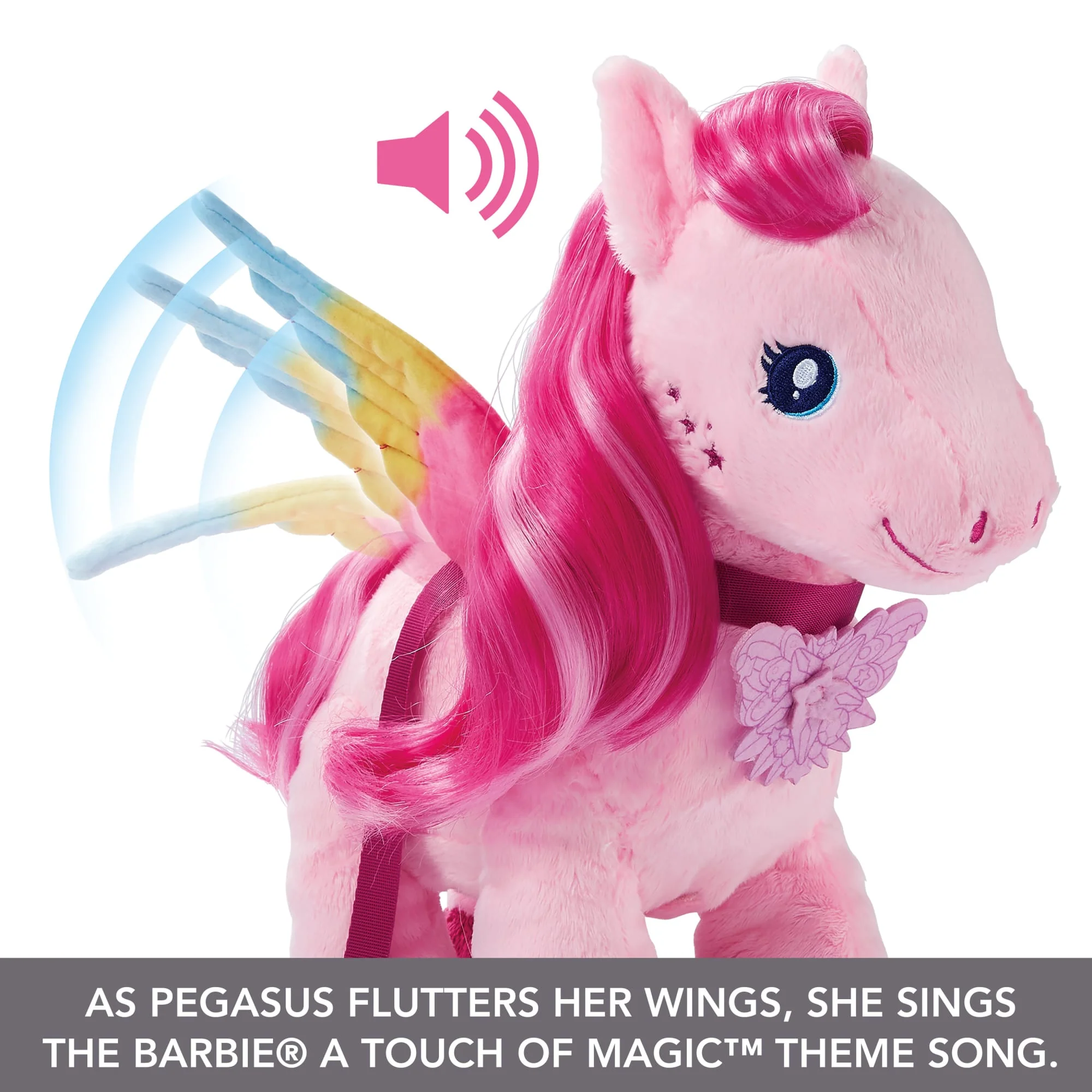 Barbie A Touch Of Magic Walk & Flutter Pegasus Plush - Image 4