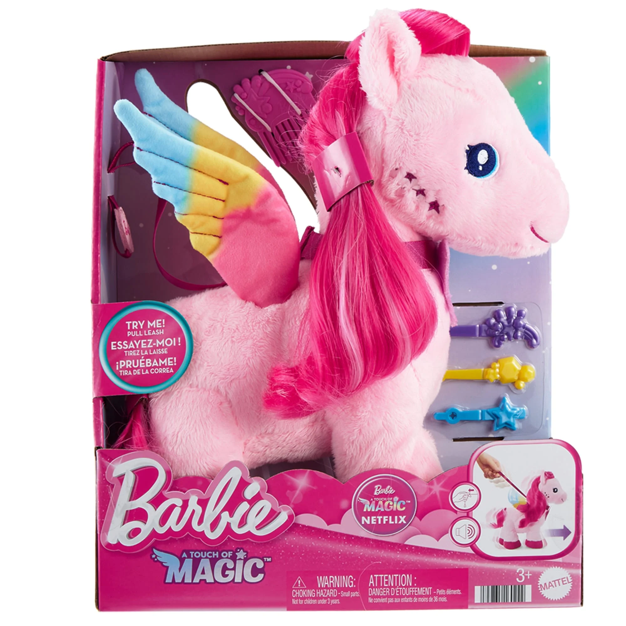 Barbie A Touch Of Magic Walk & Flutter Pegasus Plush - Image 6