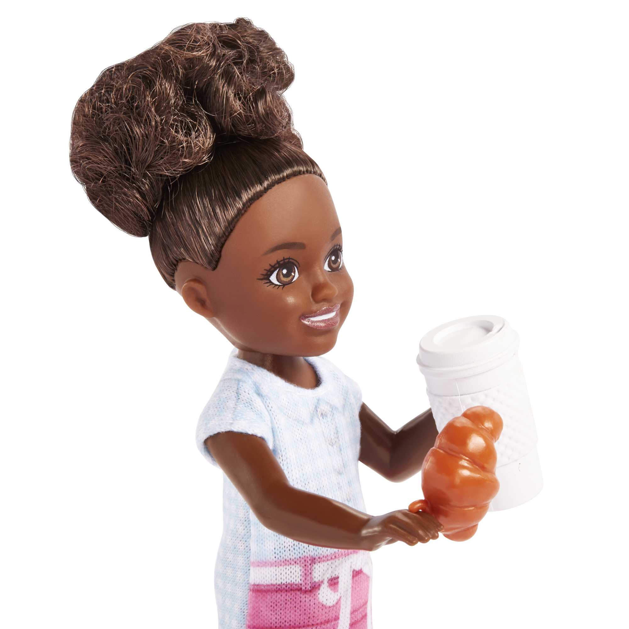 Barbie Toys, Chelsea Doll And Accessories Barista Set, Can Be Small Doll - Image 3