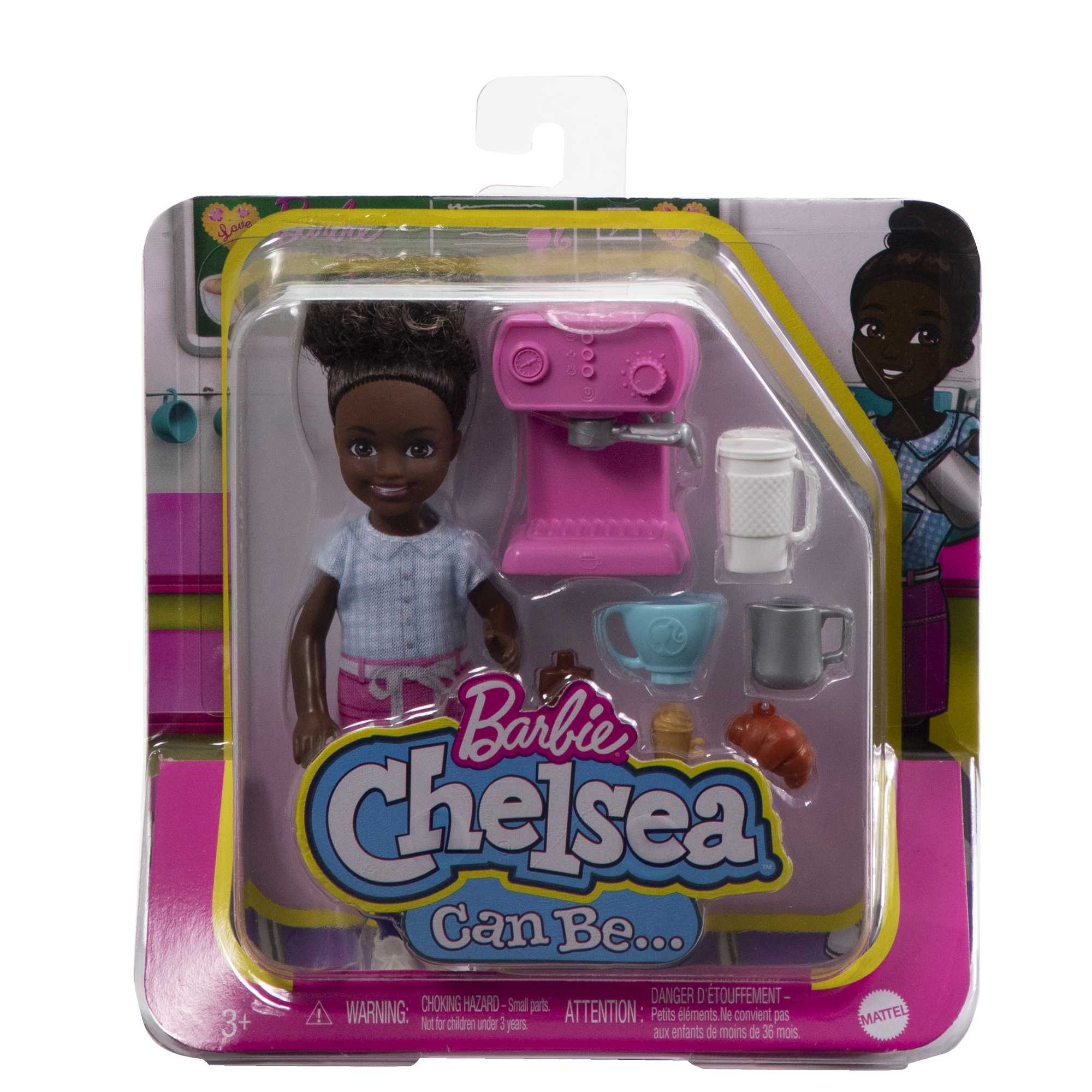 Barbie Toys, Chelsea Doll And Accessories Barista Set, Can Be Small Doll - Image 6