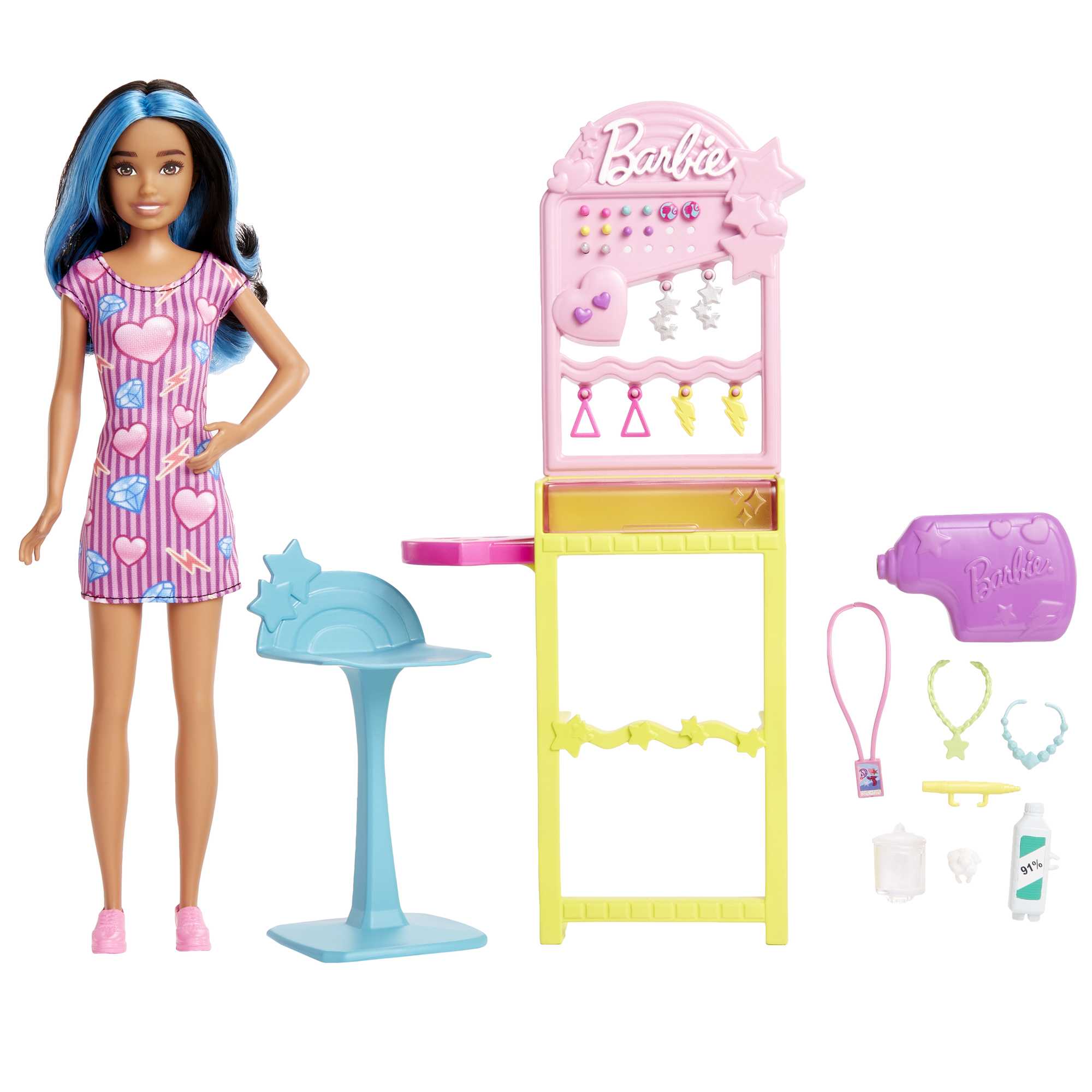 Barbie Toys, Skipper Doll And Ear-Piercer Set With Piercing Tool And Accessories, First Jobs - Image 4
