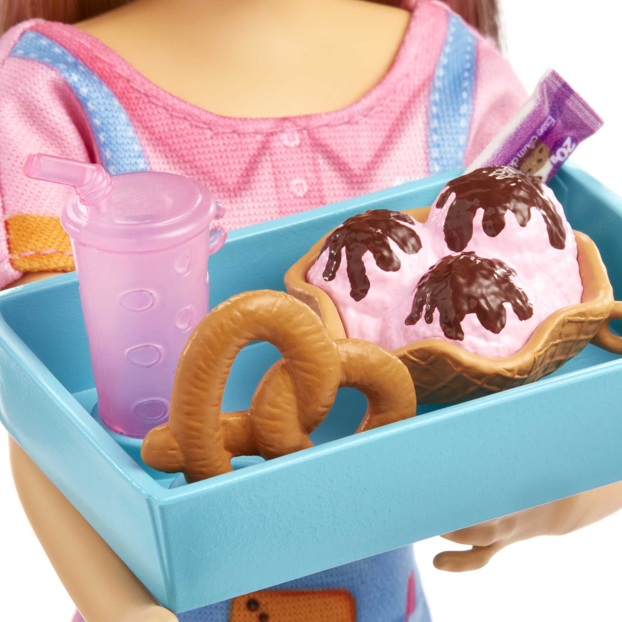 Barbie Toys, Skipper Doll And Snack Bar Playset With Color-Change Feature And Accessories, First Jobs - Image 5