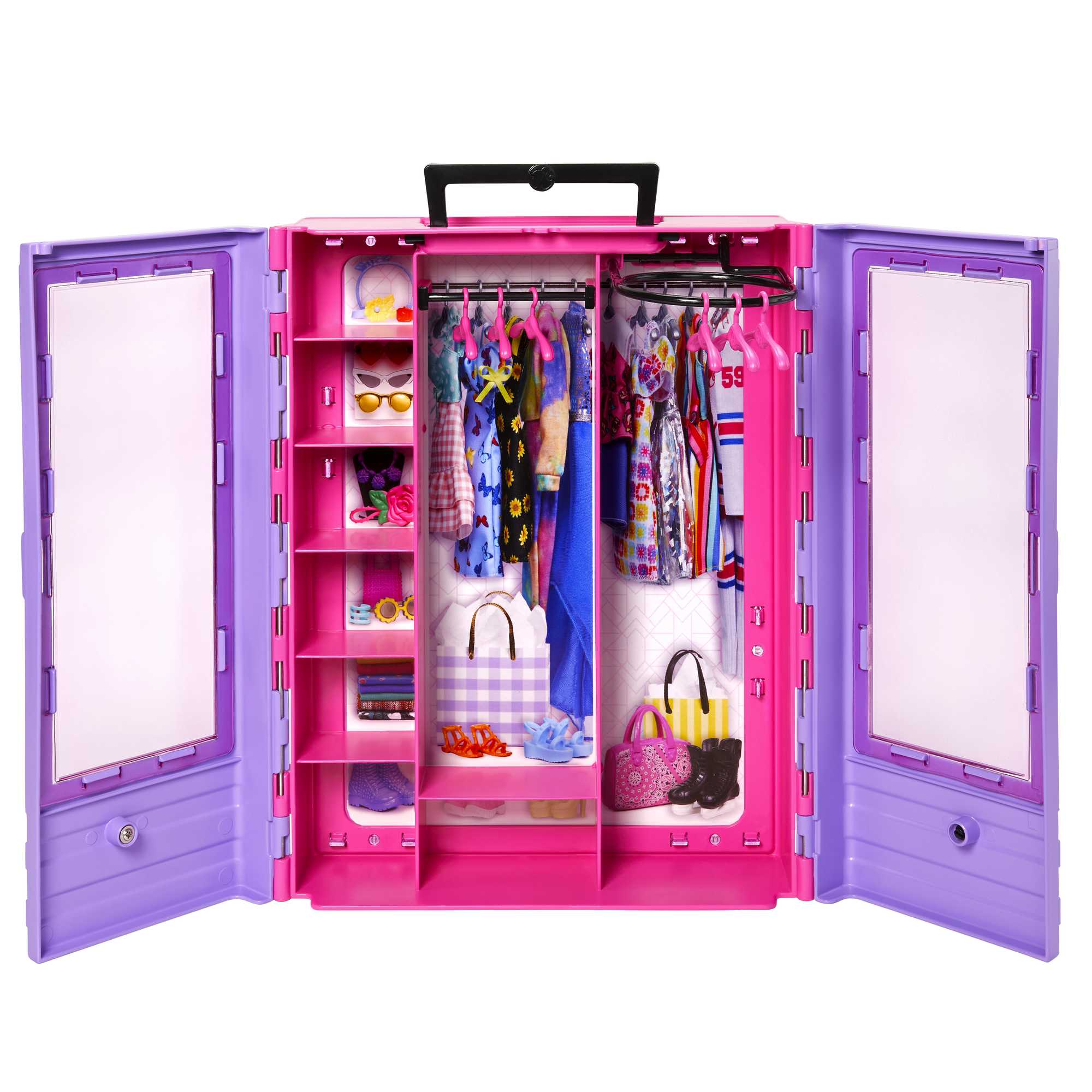 Barbie Ultimate Closet Doll And Playset Portable Fashion Toy With Doll, Clothes And Accessories - Image 4