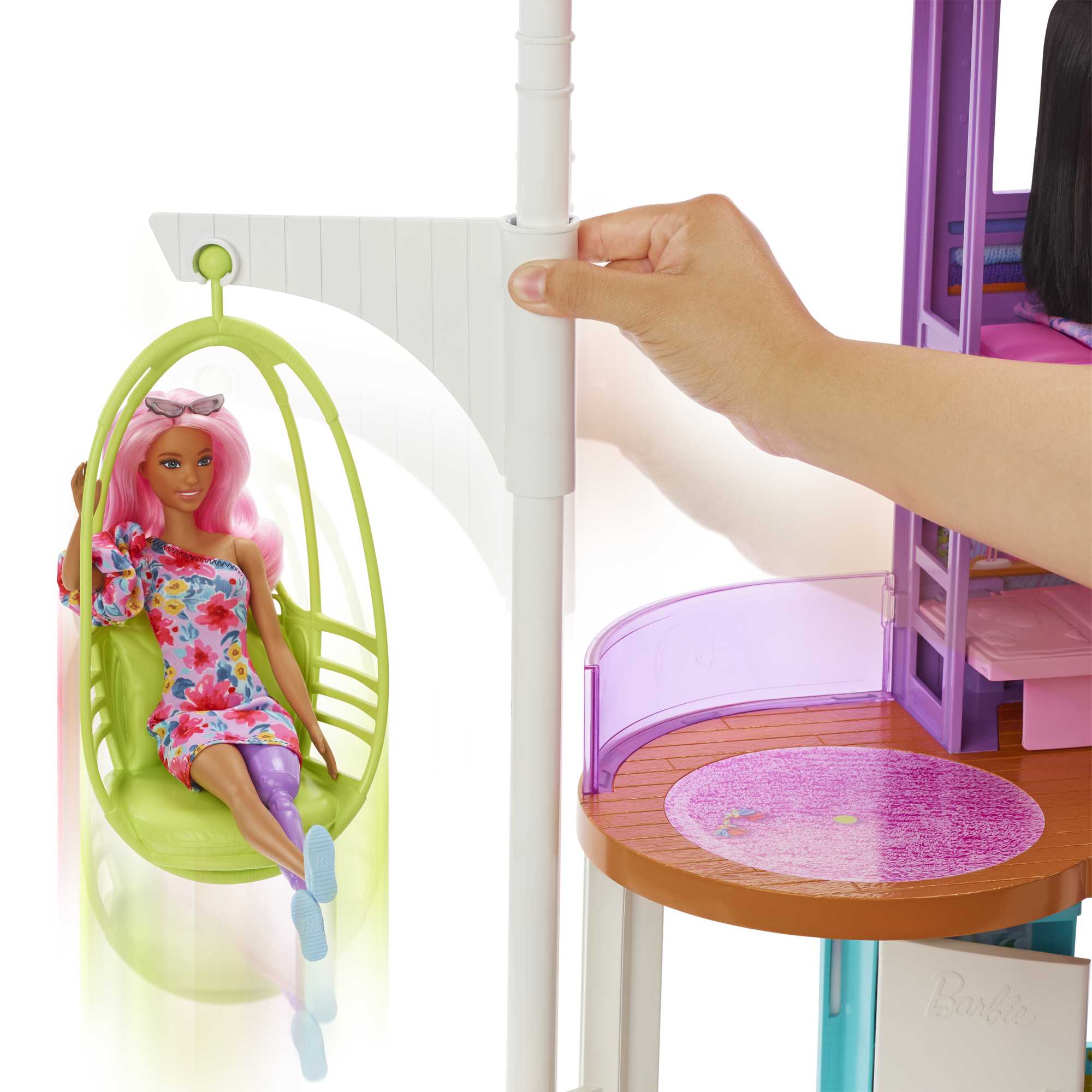 Barbie Vacation House Playset With 30+ Pieces, Toy For 3 Year Olds & Up - Image 5