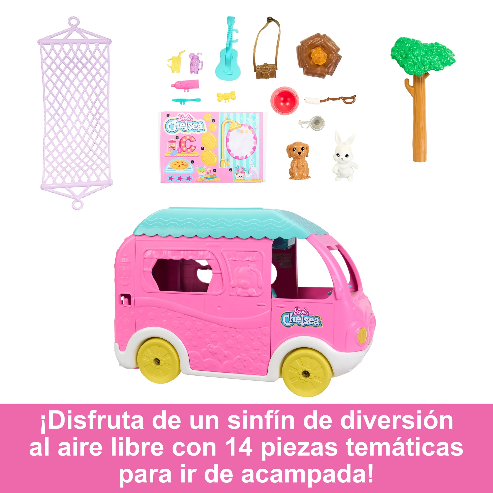 Barbie Vehículo de Juguete Chelsea Nuevo Camper - Image 3