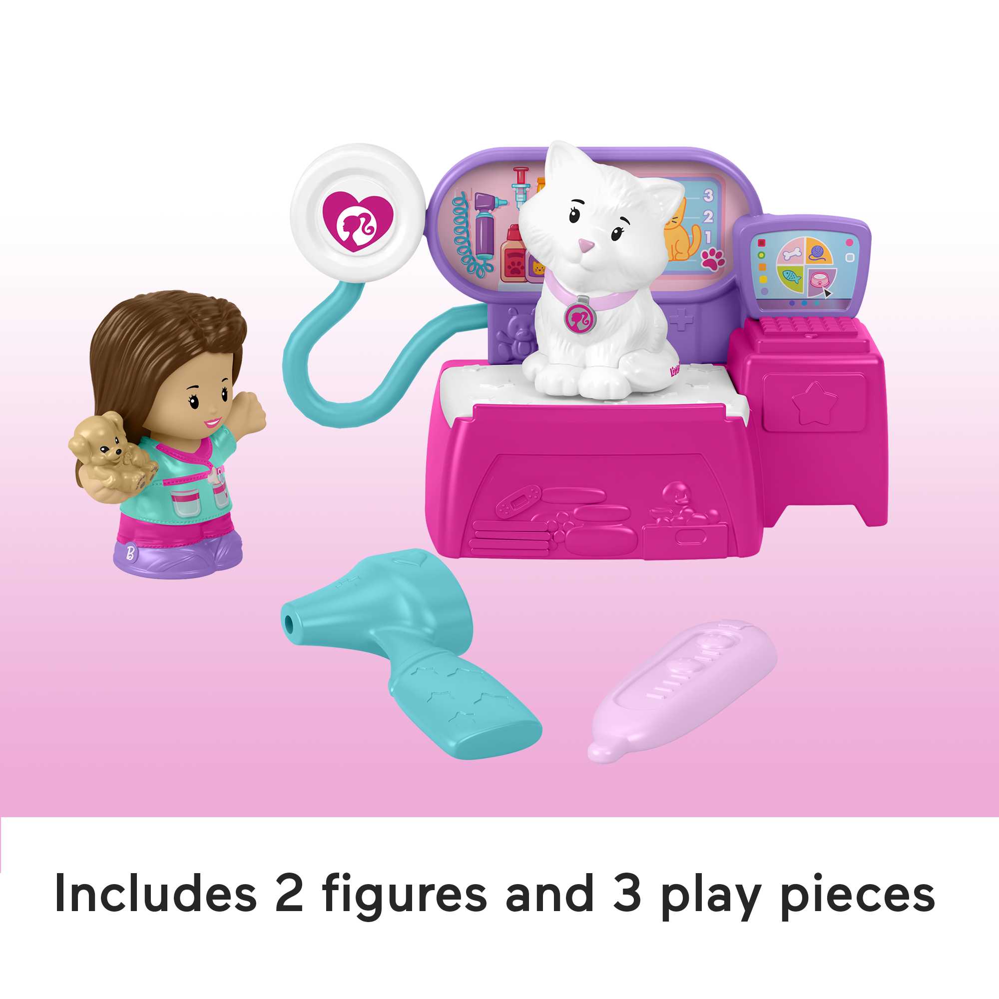 Fisher-Price Little People Barbie Veterinarian Playset For Toddlers And Preschool Kids, 5 Pieces - Image 5