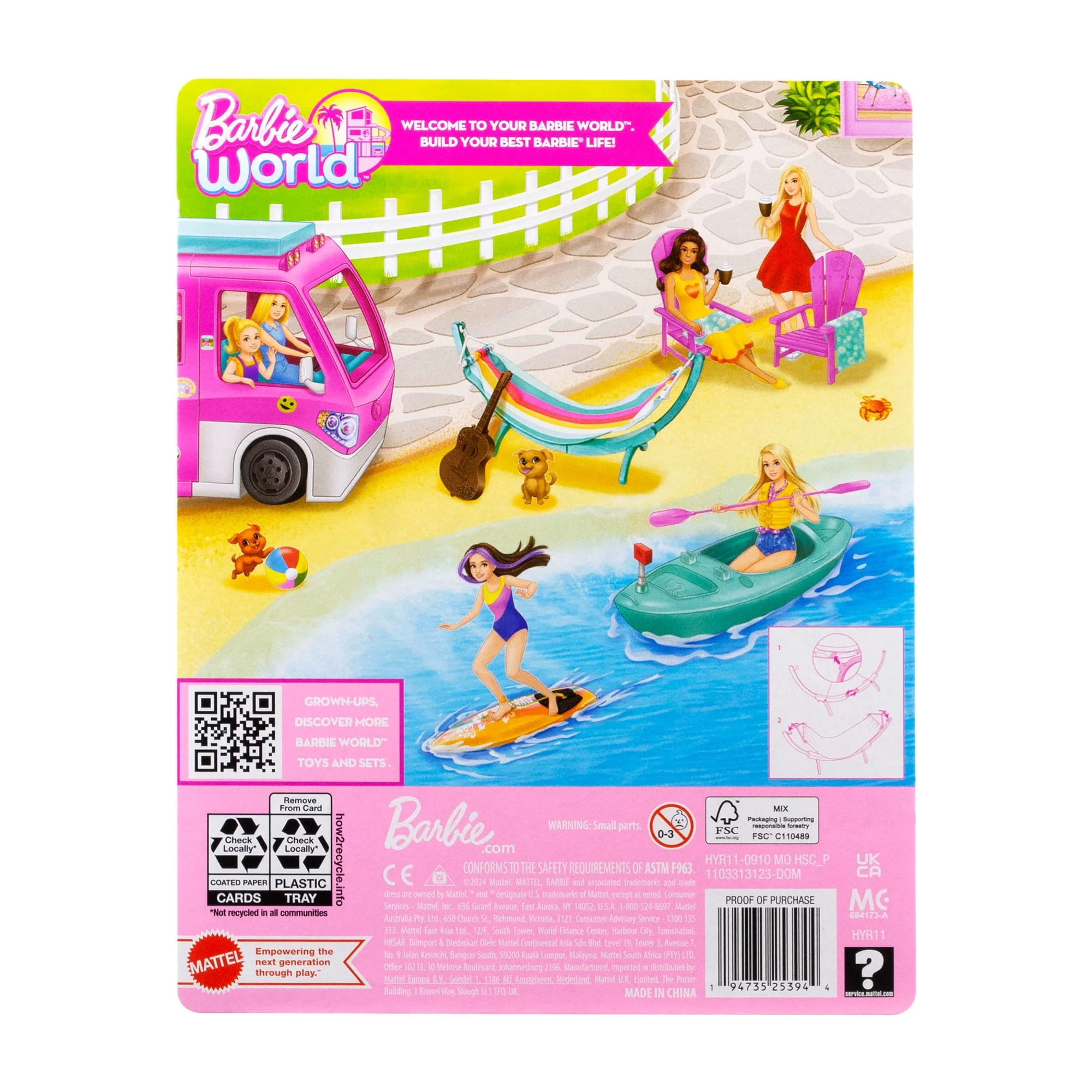 Barbie World™ Coffret de Jeu Avec Accessoires Vie en Hamac - Image 6