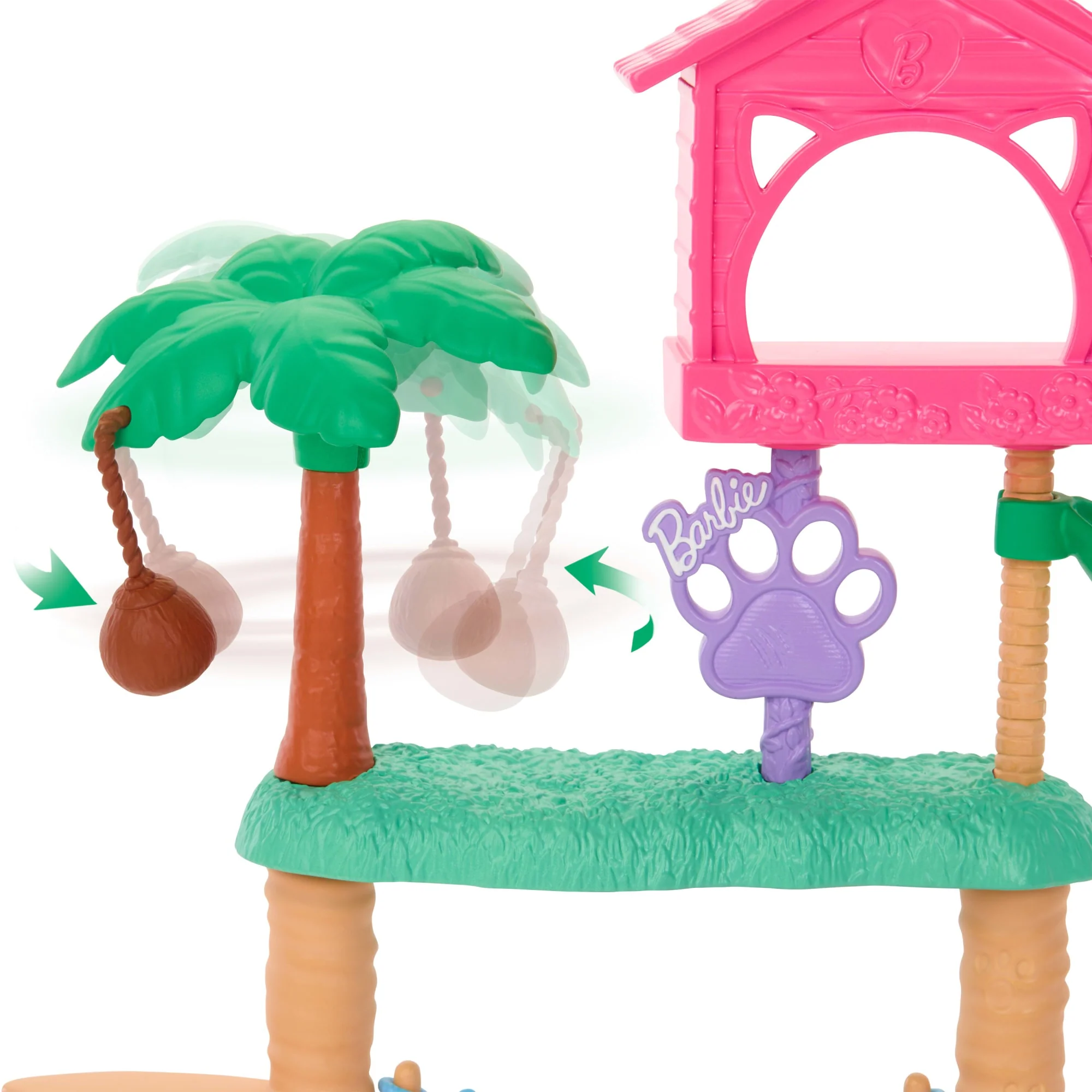 Barbie World Pet Paradise Kitty Playset With 9 Pieces Including 2 Cats, Food Accessories, & Toys - Image 4