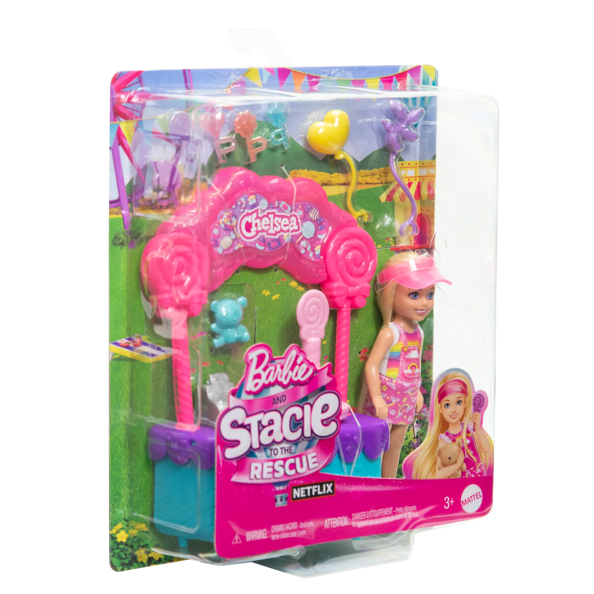 Barbie  Poupée Chelsea et Kiosque à Sucettes et Bonbons, 10Éléments - Image 6