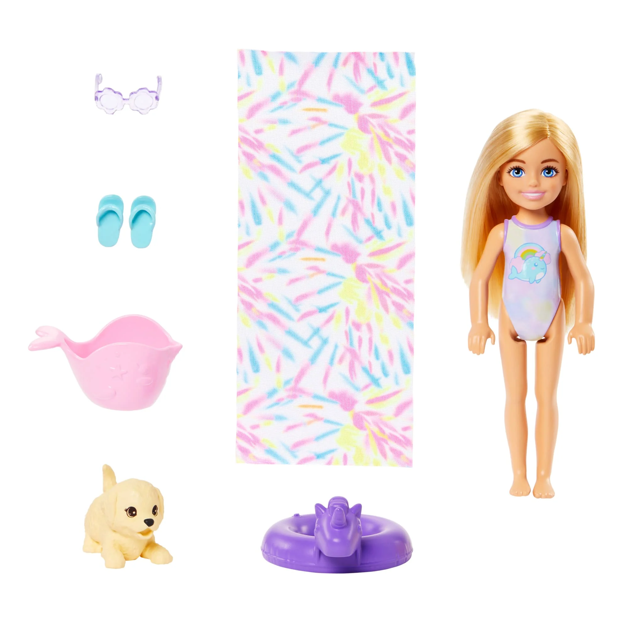 Barbie  Chelsea  Coffret de Jeu  Glissade D’Eau Arc-en-Ciel - Image 3