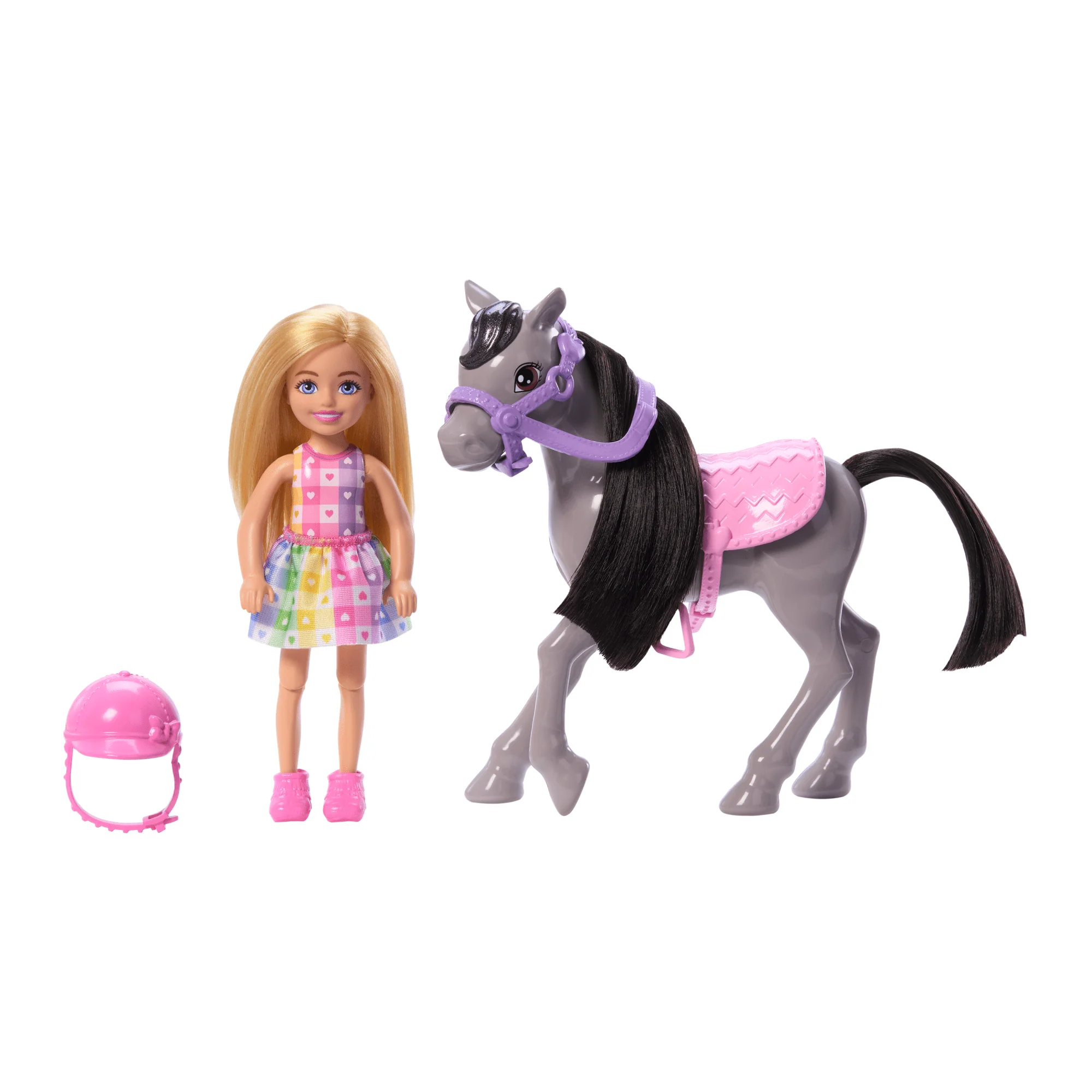 Barbie  Chelsea  Coffret  Poupée et Poney, Casque, Genoux Pliables - Image 5
