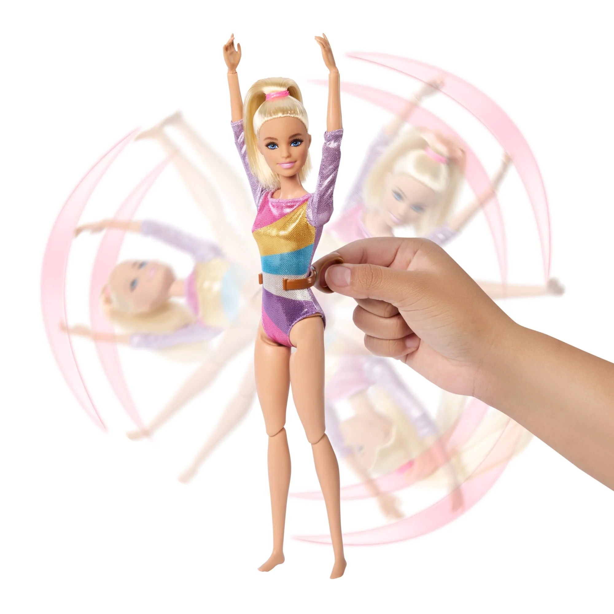 Barbie Coffret de Jeu Gymnaste, Poupée Mode, Blonde, 10Accessoires - Image 3