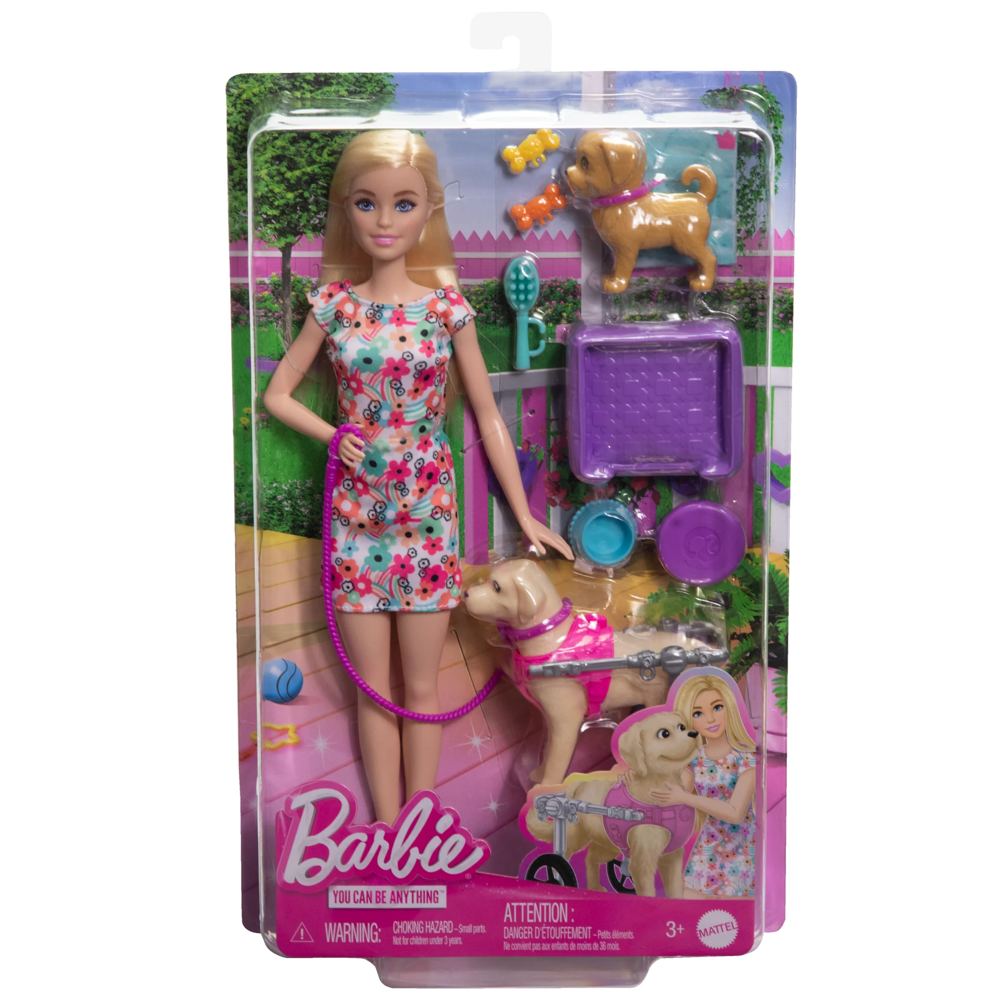 Barbie  Poupée, Chiot et Chien Dans Un Fauteuil Roulant, Accessoire - Image 6