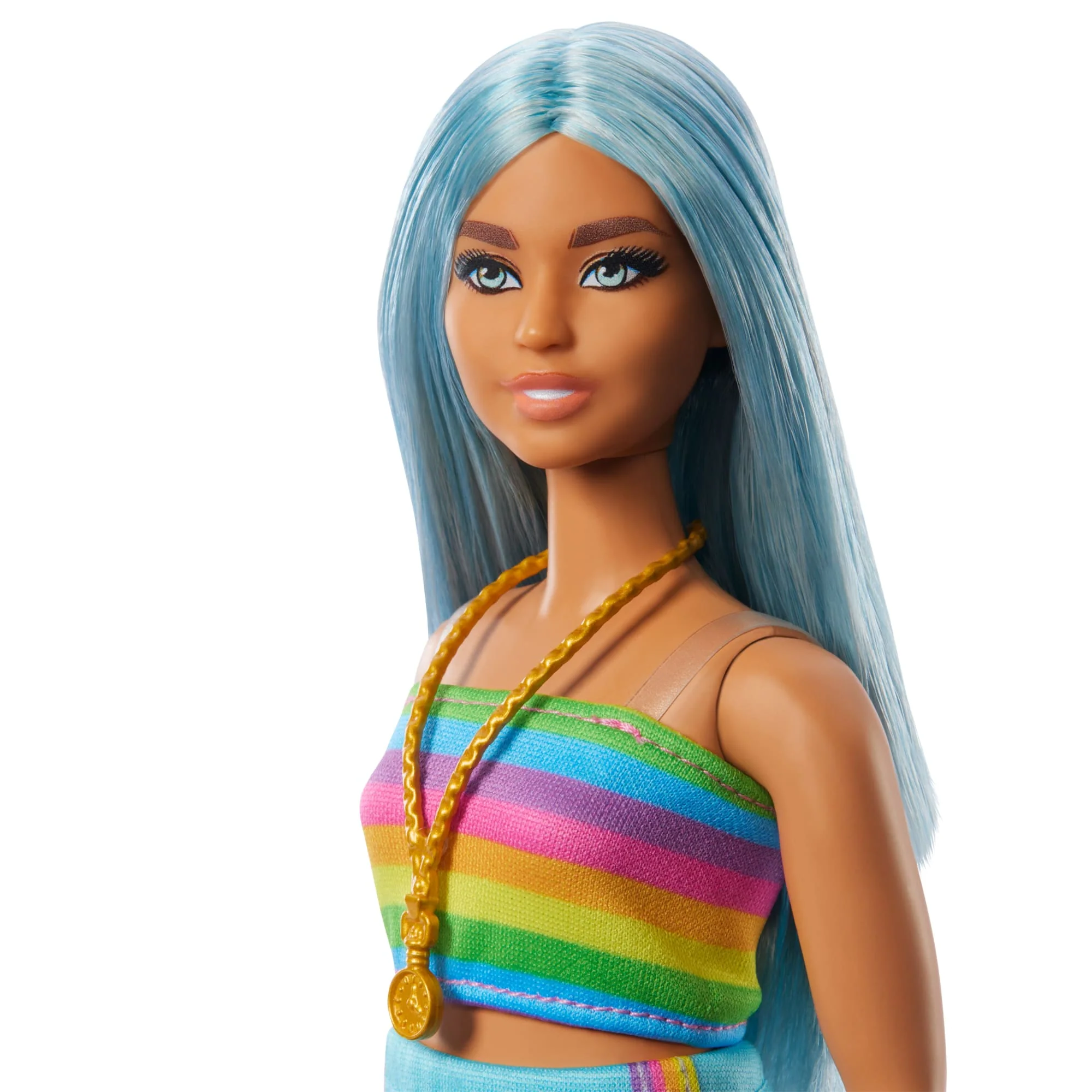 Barbie  Fashionistas  65Eanniversaire  Poupée218, Cheveux Bleus - Image 3