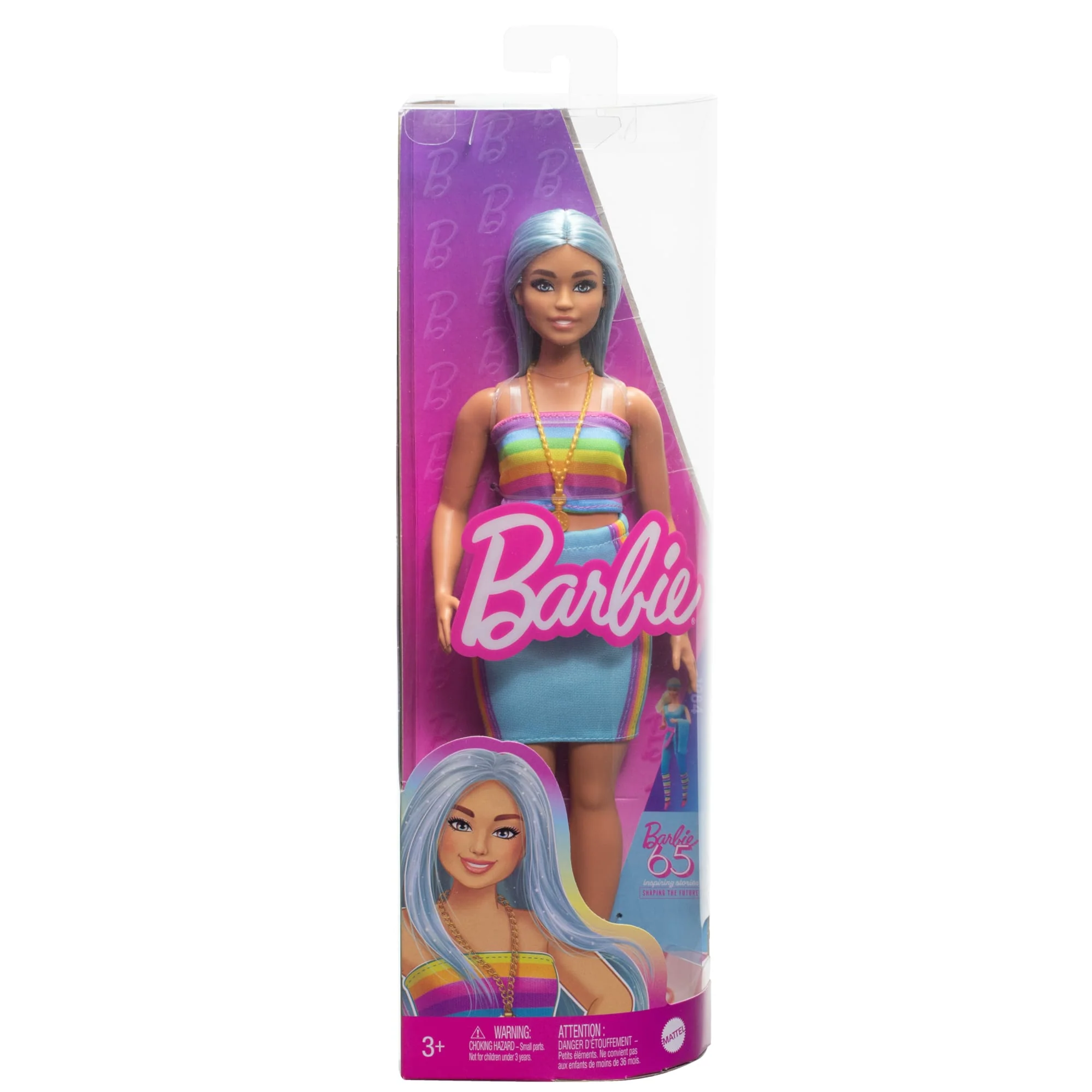Barbie  Fashionistas  65Eanniversaire  Poupée218, Cheveux Bleus - Image 6