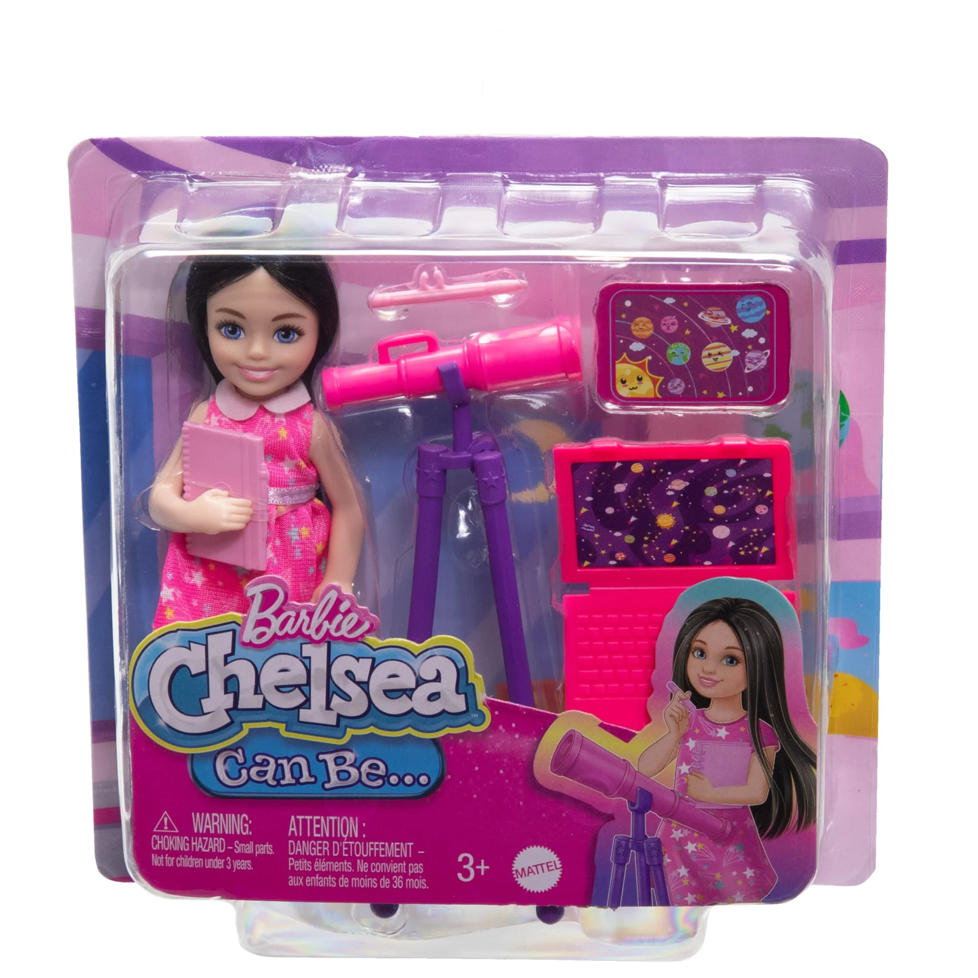 Barbie  Chelsea  Poupée Astronome et Accessoires, Brunette - Image 6