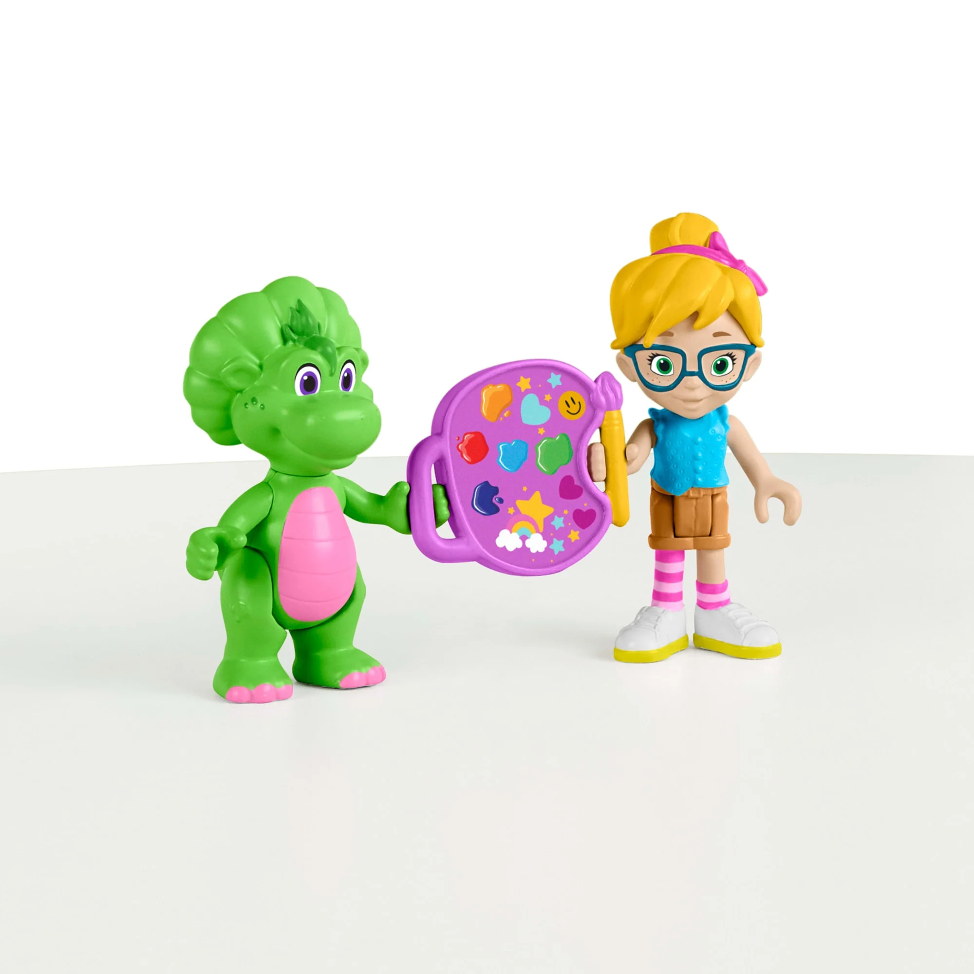Barney Figura de Juguete Paquete de Baby Bop y Vivie - Image 3