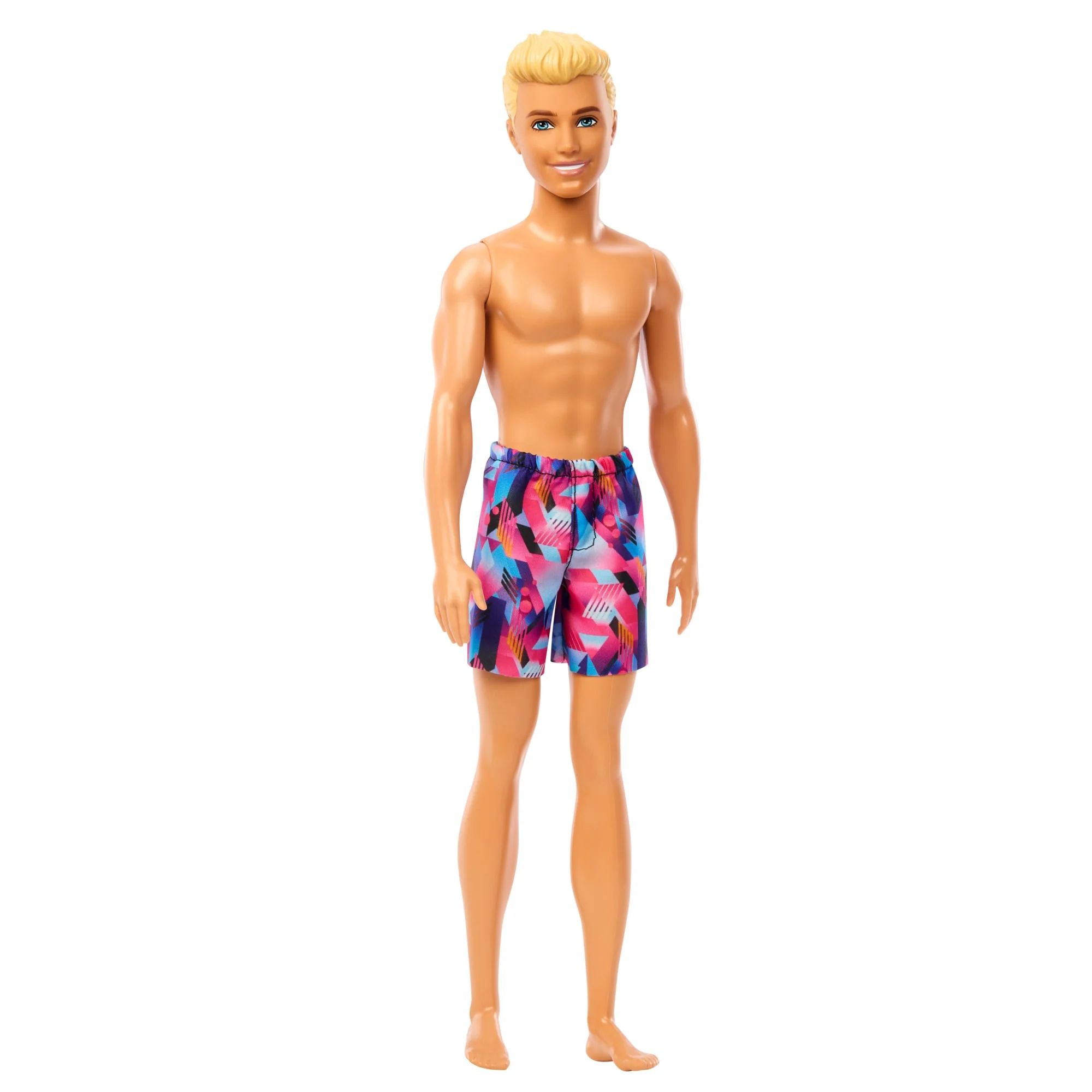Beach Ken Doll With Blond Hair Wearing Purple Swimsuit - Image 3
