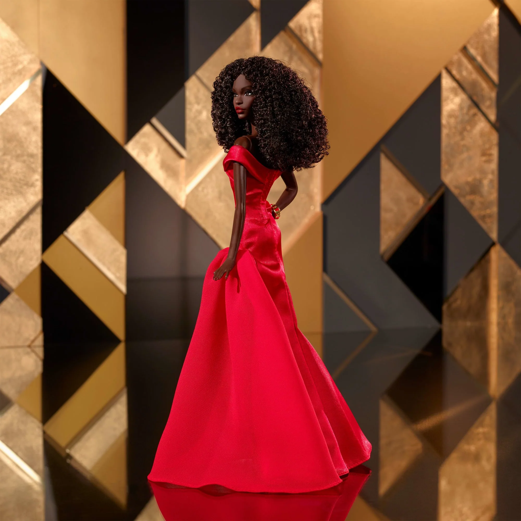 Barbie Signature Collectible Doll in Red Gown, 45Th Anniversary Black Barbie By Kitty Black Perkins - Image 5