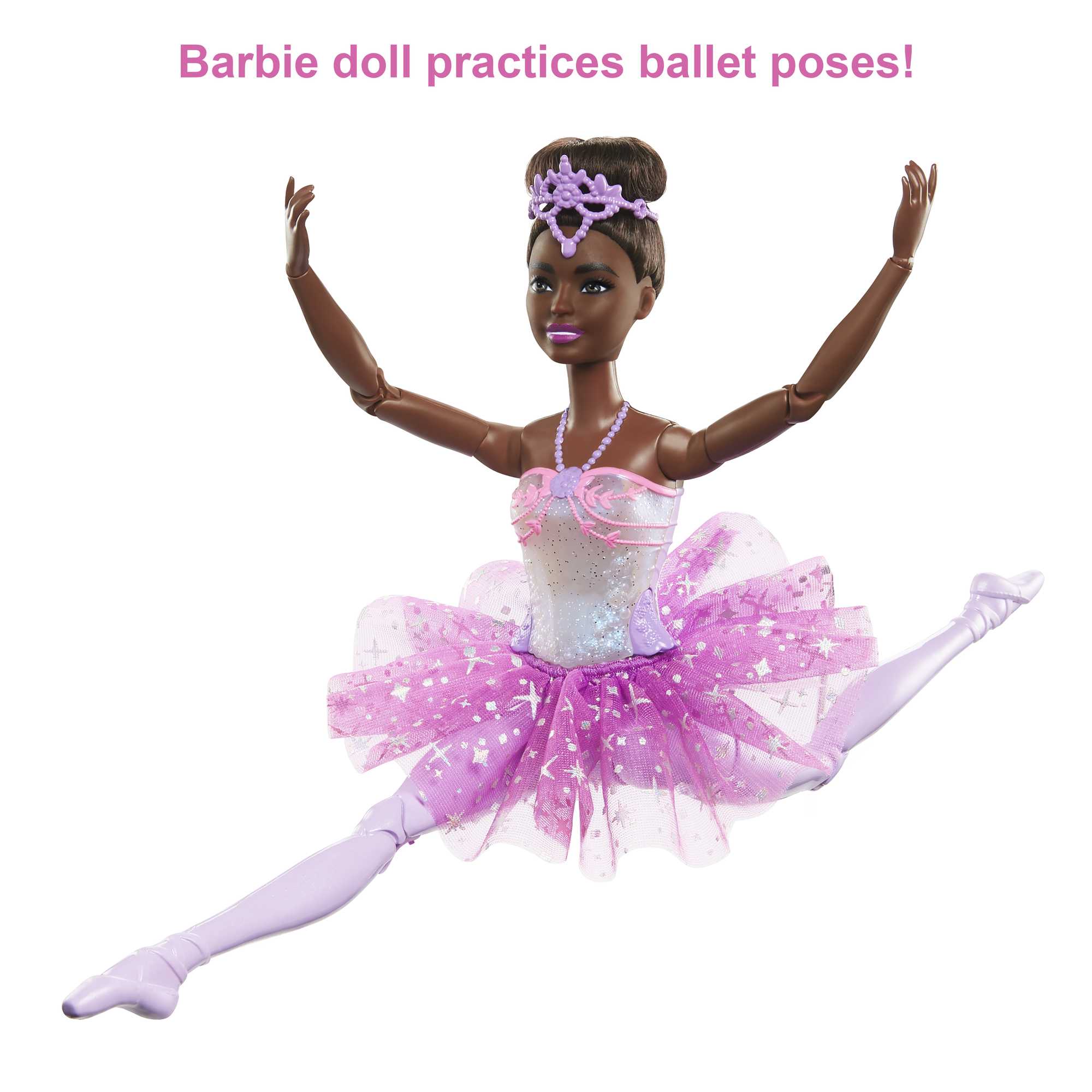 Barbie Dreamtopia Twinkle Lights Ballerina Doll, Brunette With Light-Up Feature, Tiara And Tutu - Image 3
