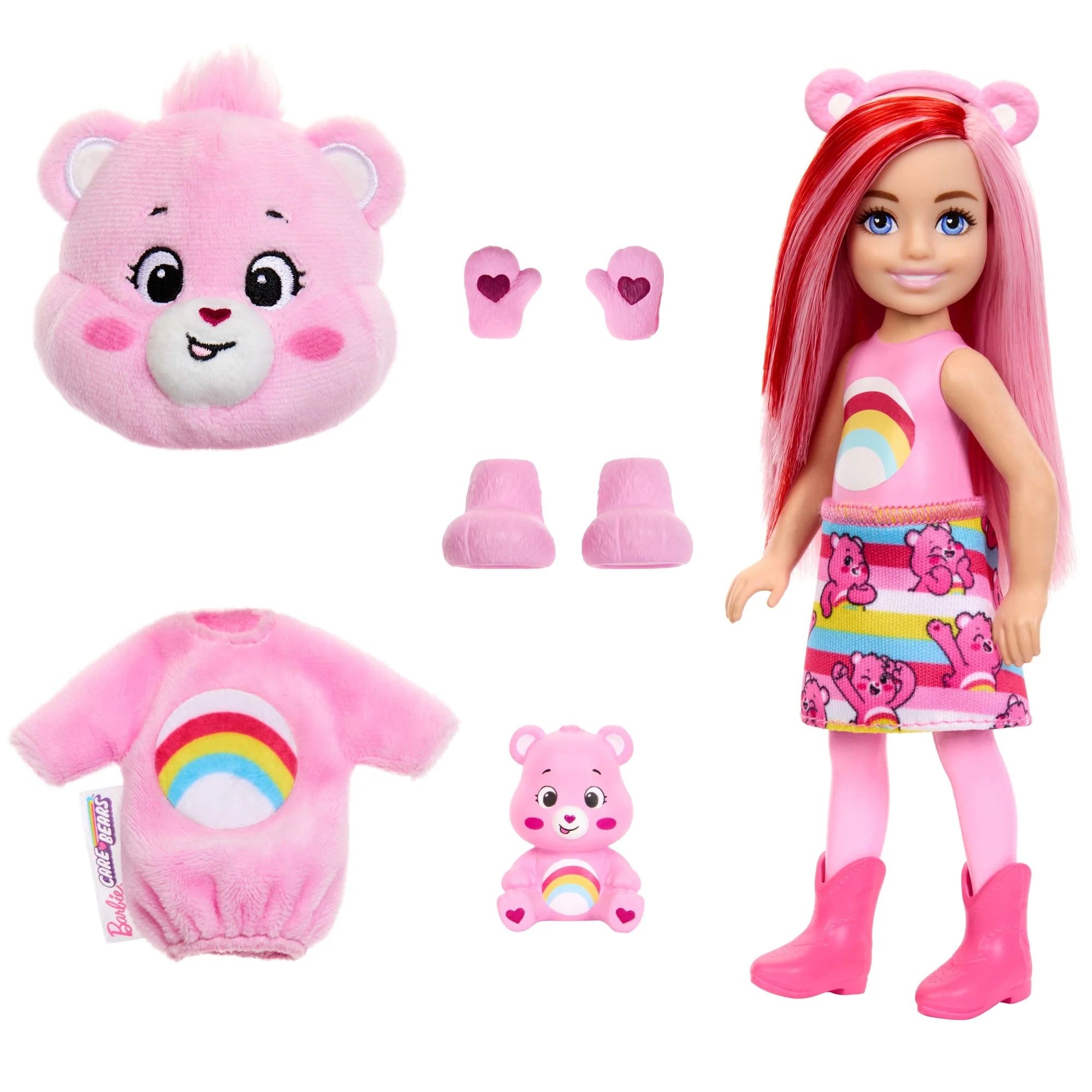 Barbie Cutie Reveal Care Bears Series Chelsea Small Doll & Accessories, 6 Surprises - Image 6