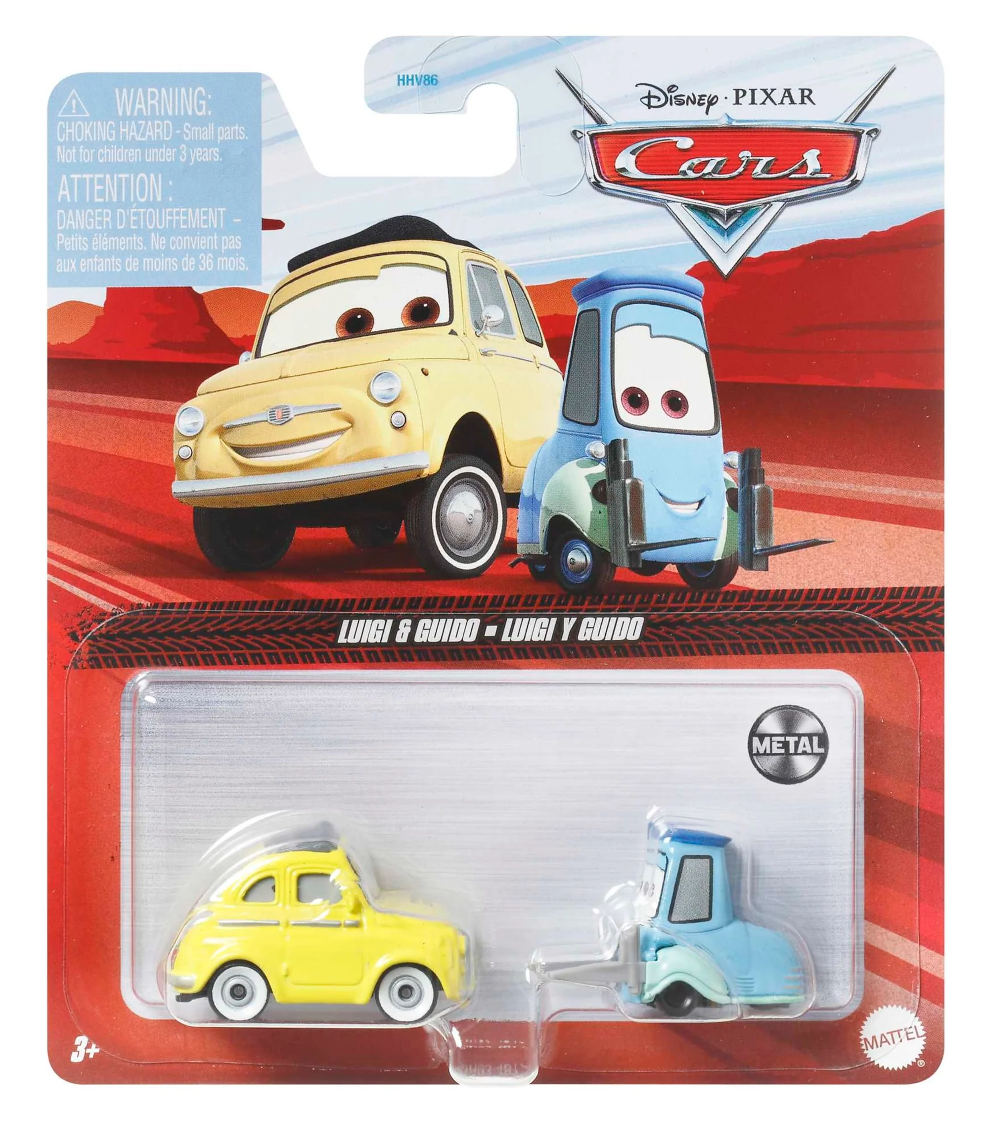 Carros da Disney e Pixar Diecast Veículo de Brinquedo Luigi e Guido - Image 7