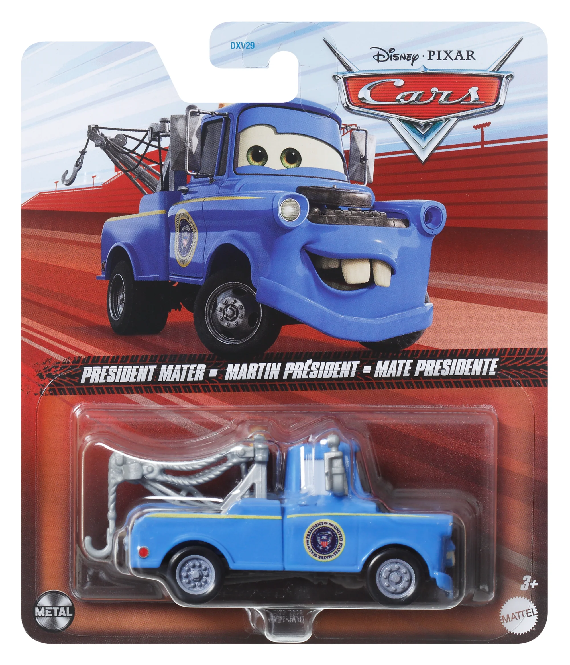 Carros da Disney e Pixar Diecast Veículo de Brinquedo Presidente Mate - Image 4