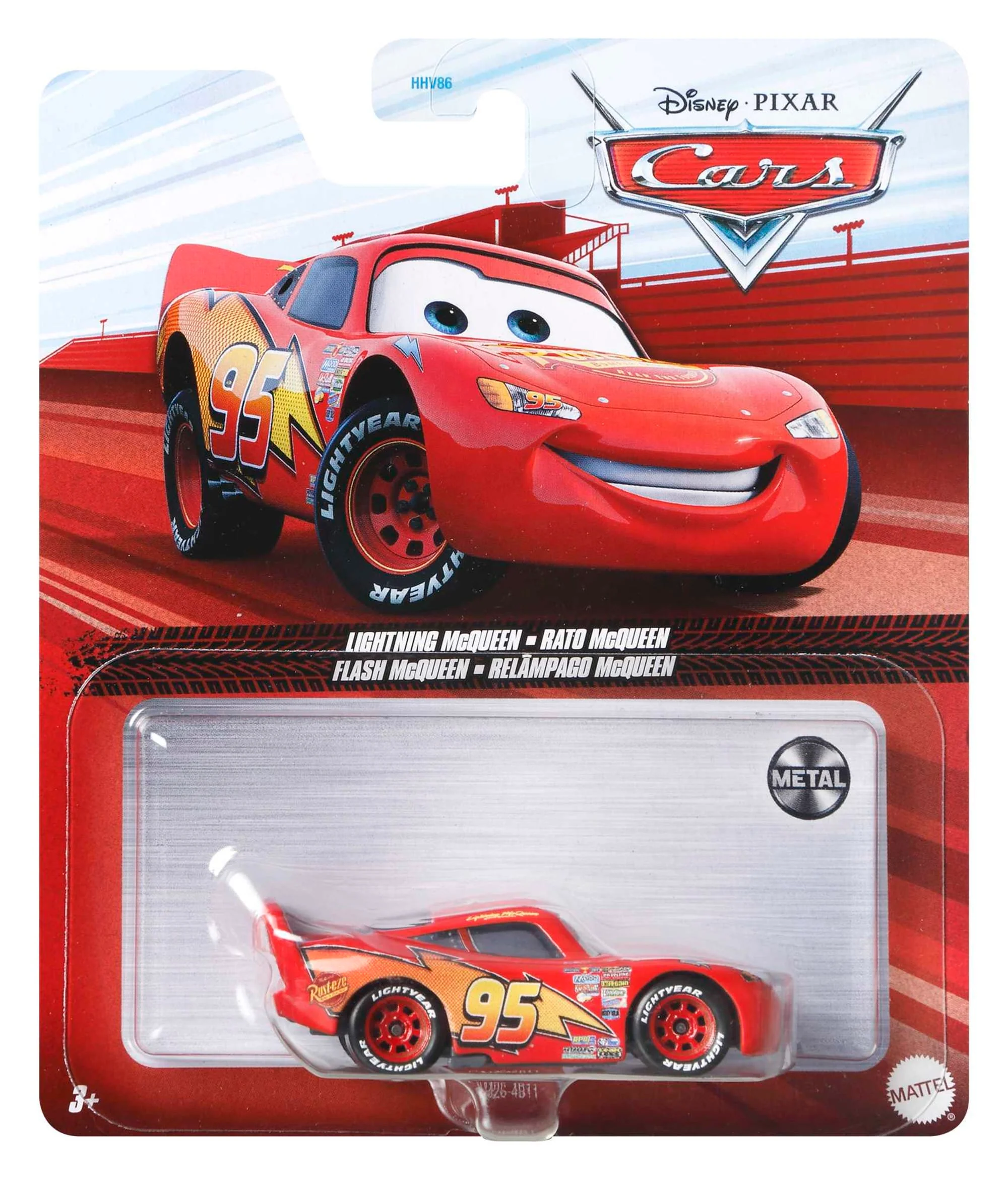Carros da Disney e Pixar Diecast Veículo de Brinquedo Relâmpago McQueen - Image 4