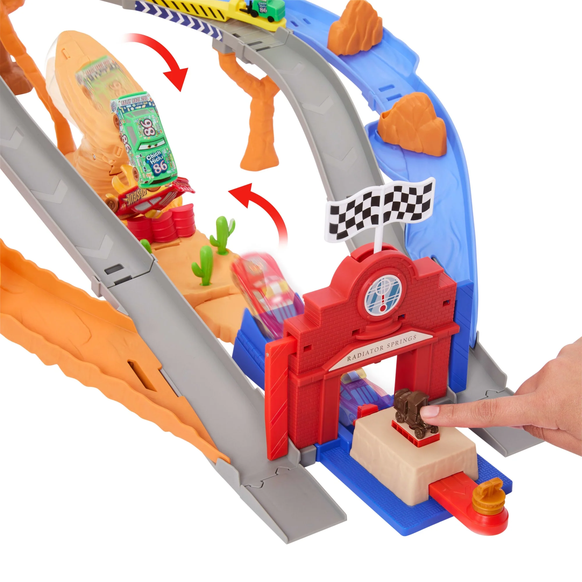 Carros da Disney e Pixar Pista de Brinquedo Corrida e Resgate - Image 5