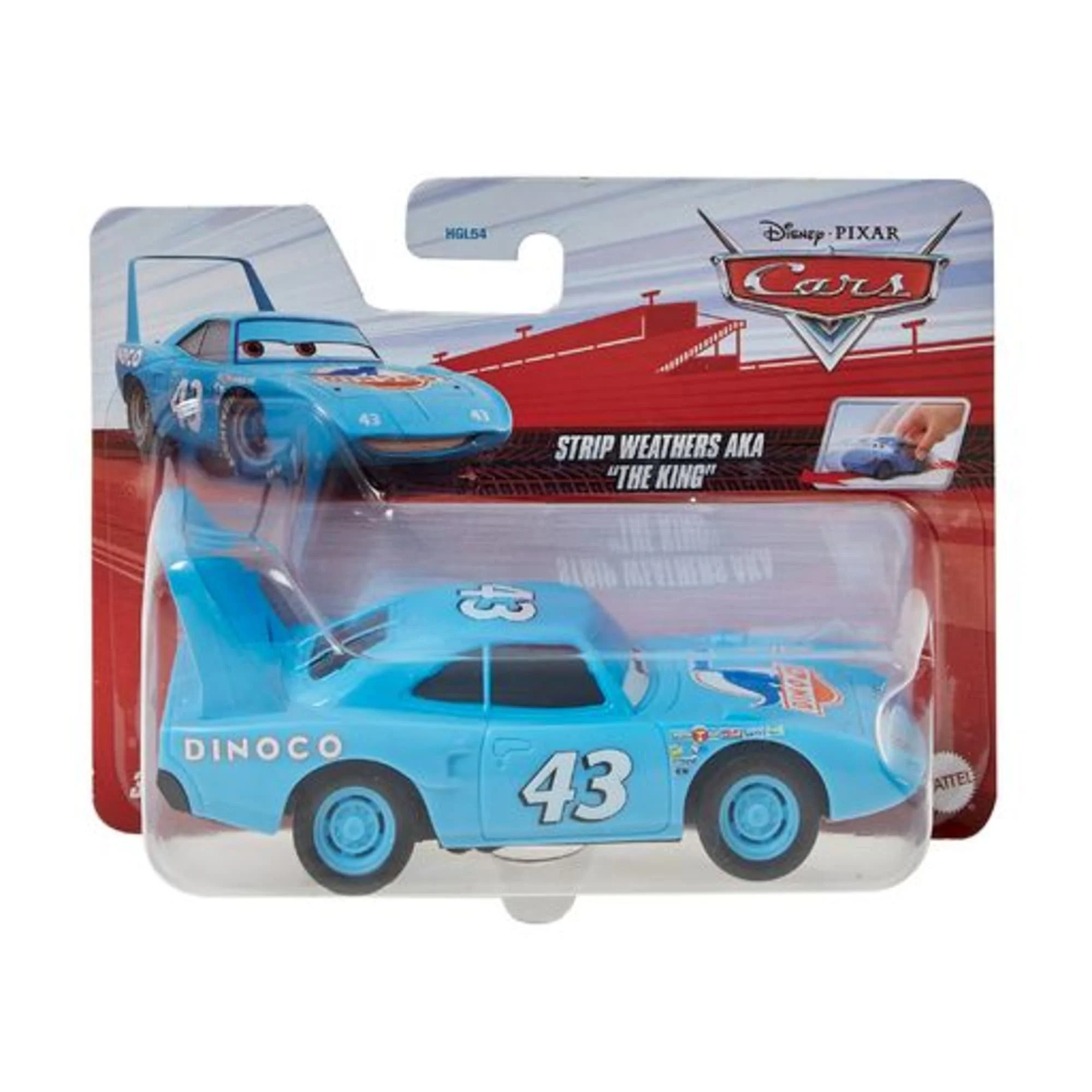 Carros da Disney e Pixar Pullback Veículo de Brinquedo Rei - Image 5