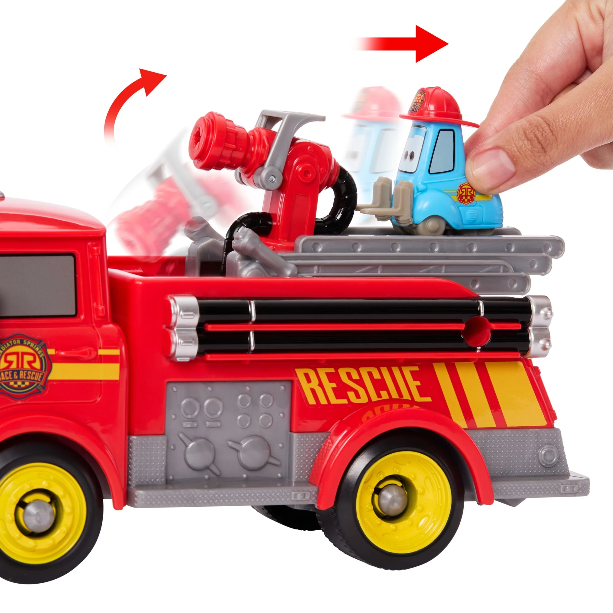 Cars Coffret Camion de Pompier Red& Guido Course de Radiator Springs - Image 2