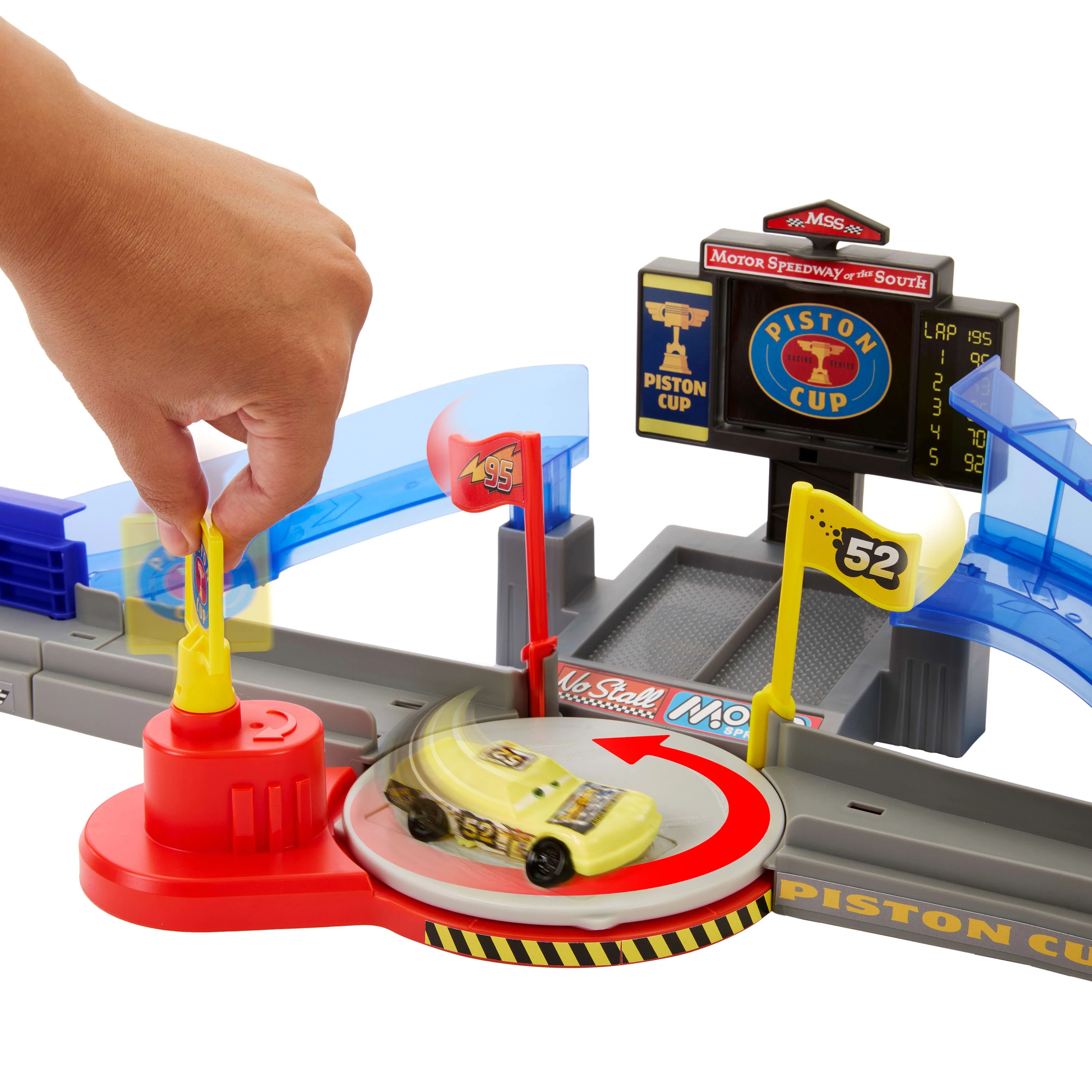 Cars de Disney y Pixar Cars Playsets Pista de Juguete pista de acrobacias de la copa pistĂłn - Image 3