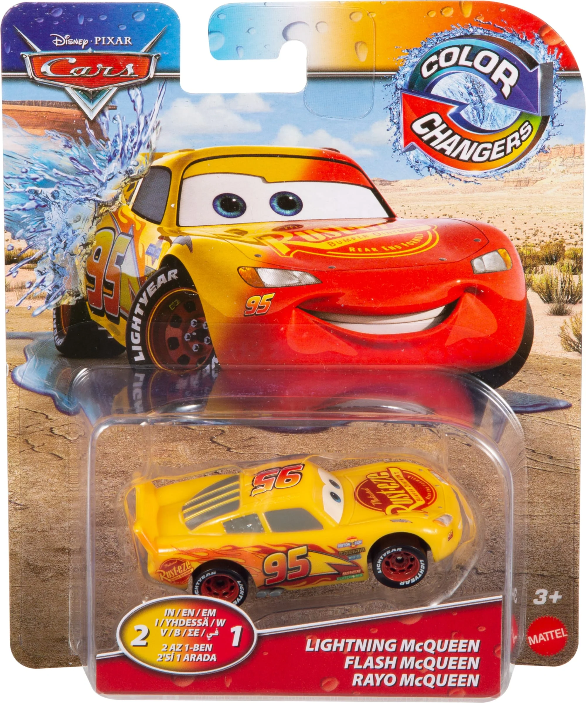Cars de Disney y Pixar Color Changers Vehículo de Juguete Auto Básico - Image 6