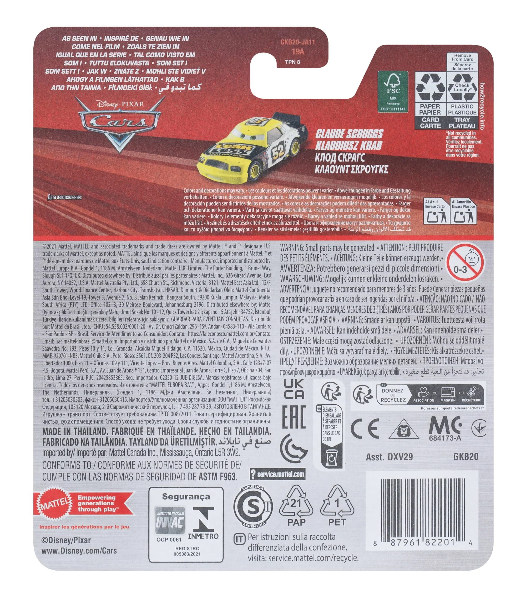 Cars de Disney y Pixar Diecast Vehículo de Juguete Leak Less 52 - Image 4