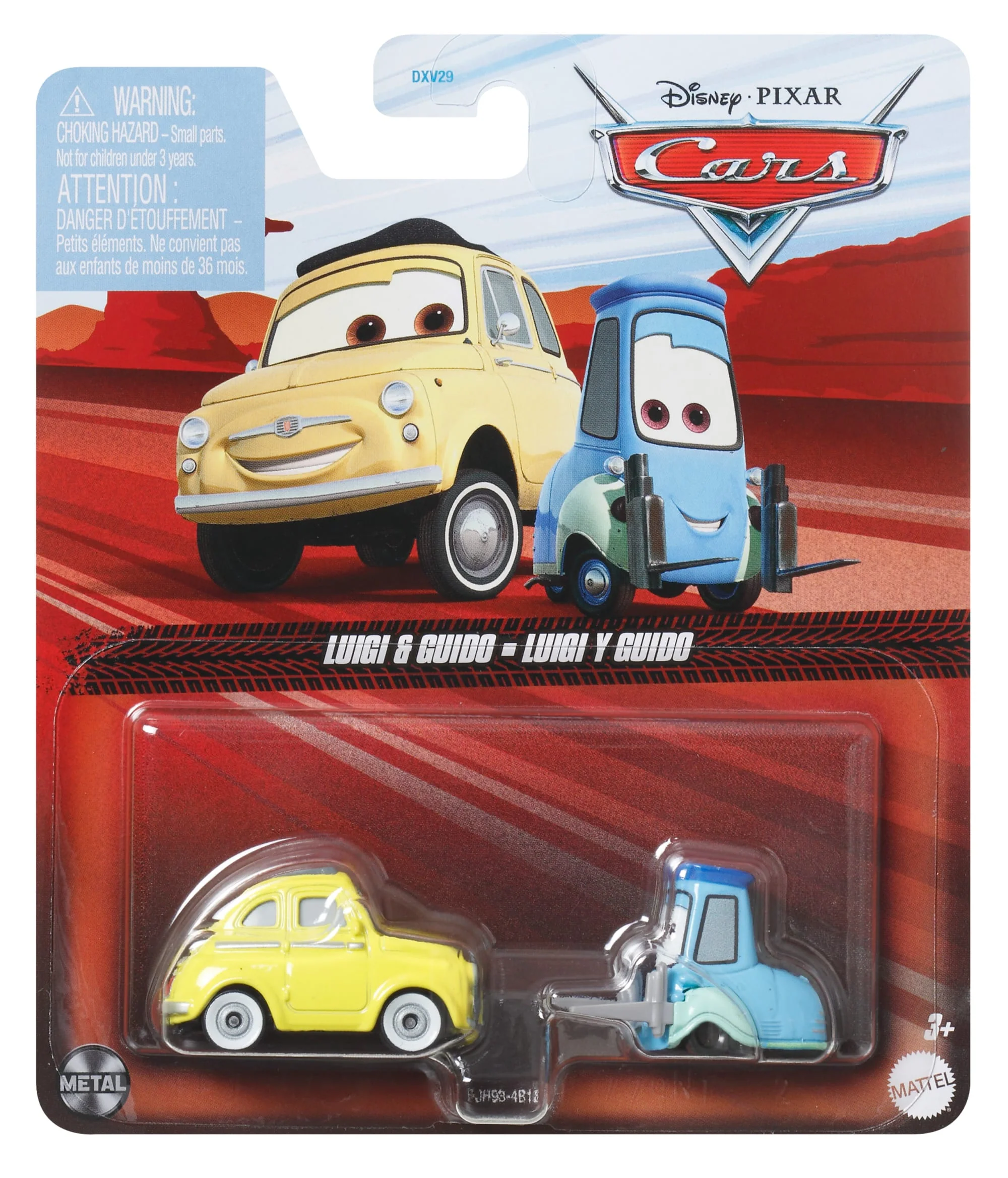 Cars de Disney y Pixar Diecast Vehículo de Juguete Luigi Y Guido - Image 7