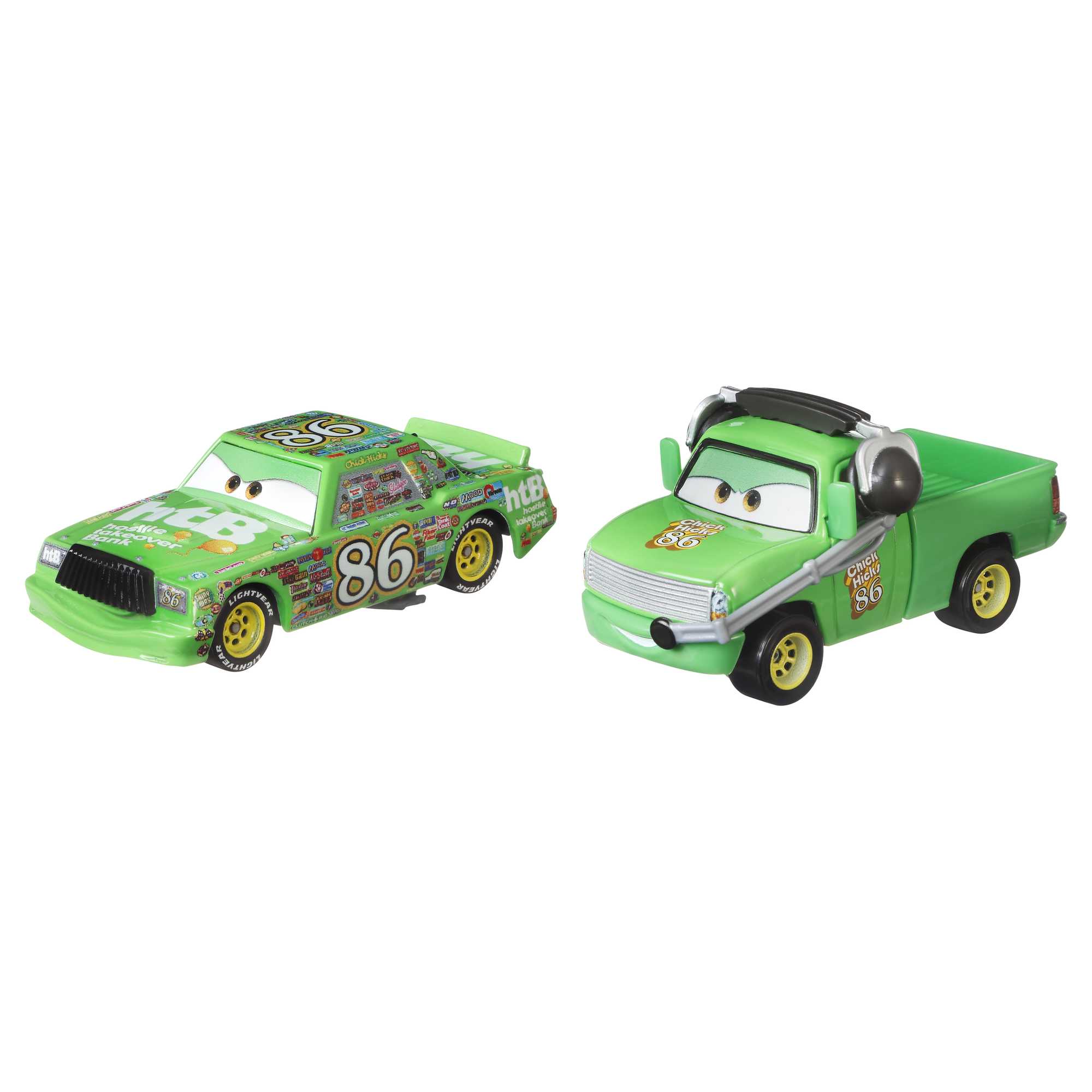 Cars de Disney y Pixar Diecast Vehículo de Juguete Paquete de 2 Personajes - Image 6