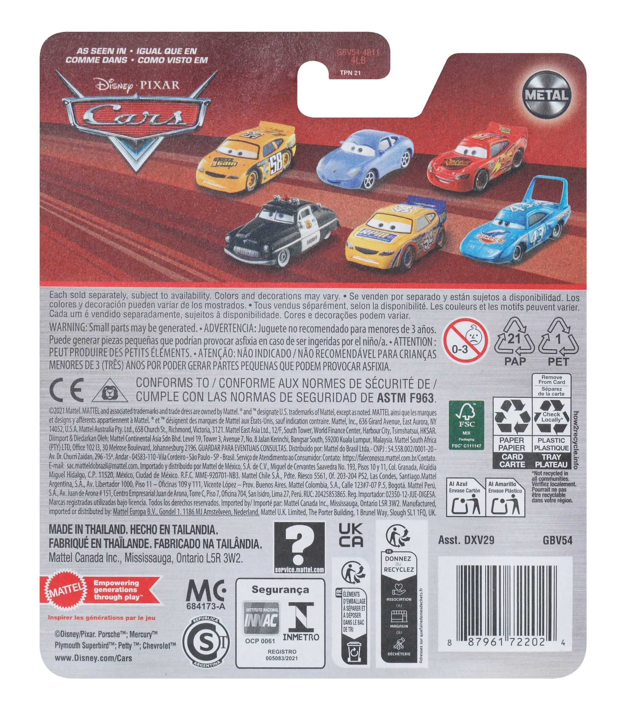 Cars de Disney y Pixar Diecast Vehículo de Juguete Ramón Hidráulico - Image 5